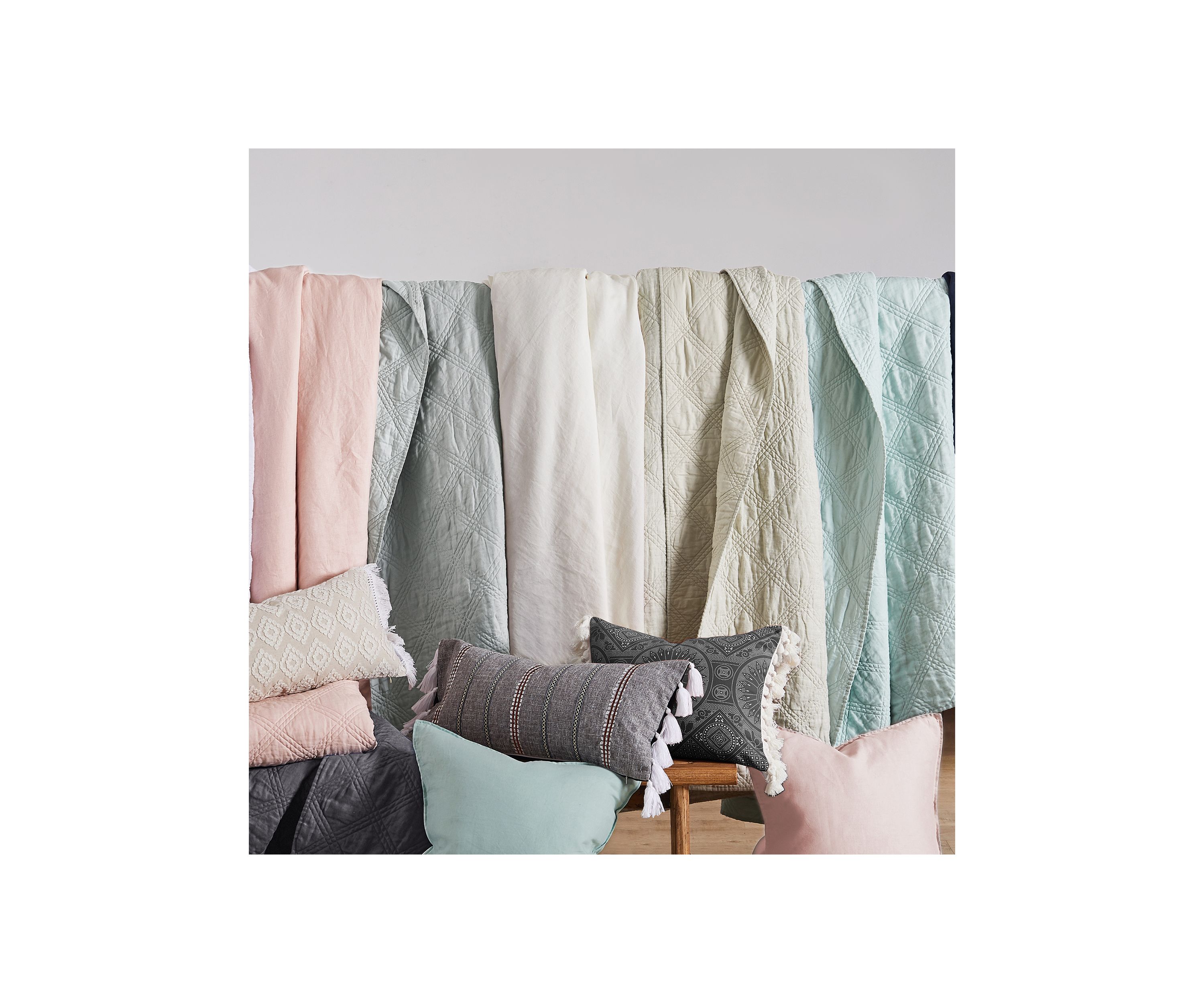 Washed Linen Square Pillow 20x20- set of 2 no inner
