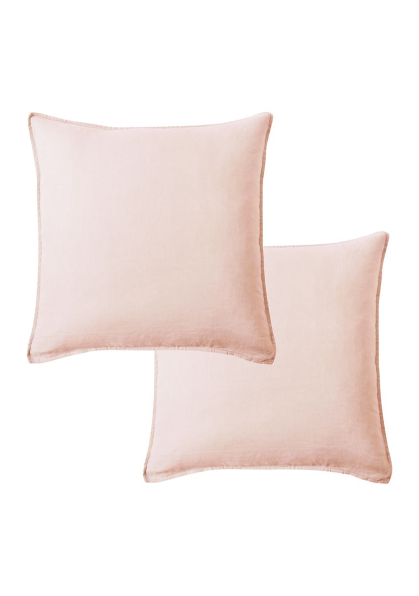Washed Linen Square Pillow 20x20- set of 2 no inner
