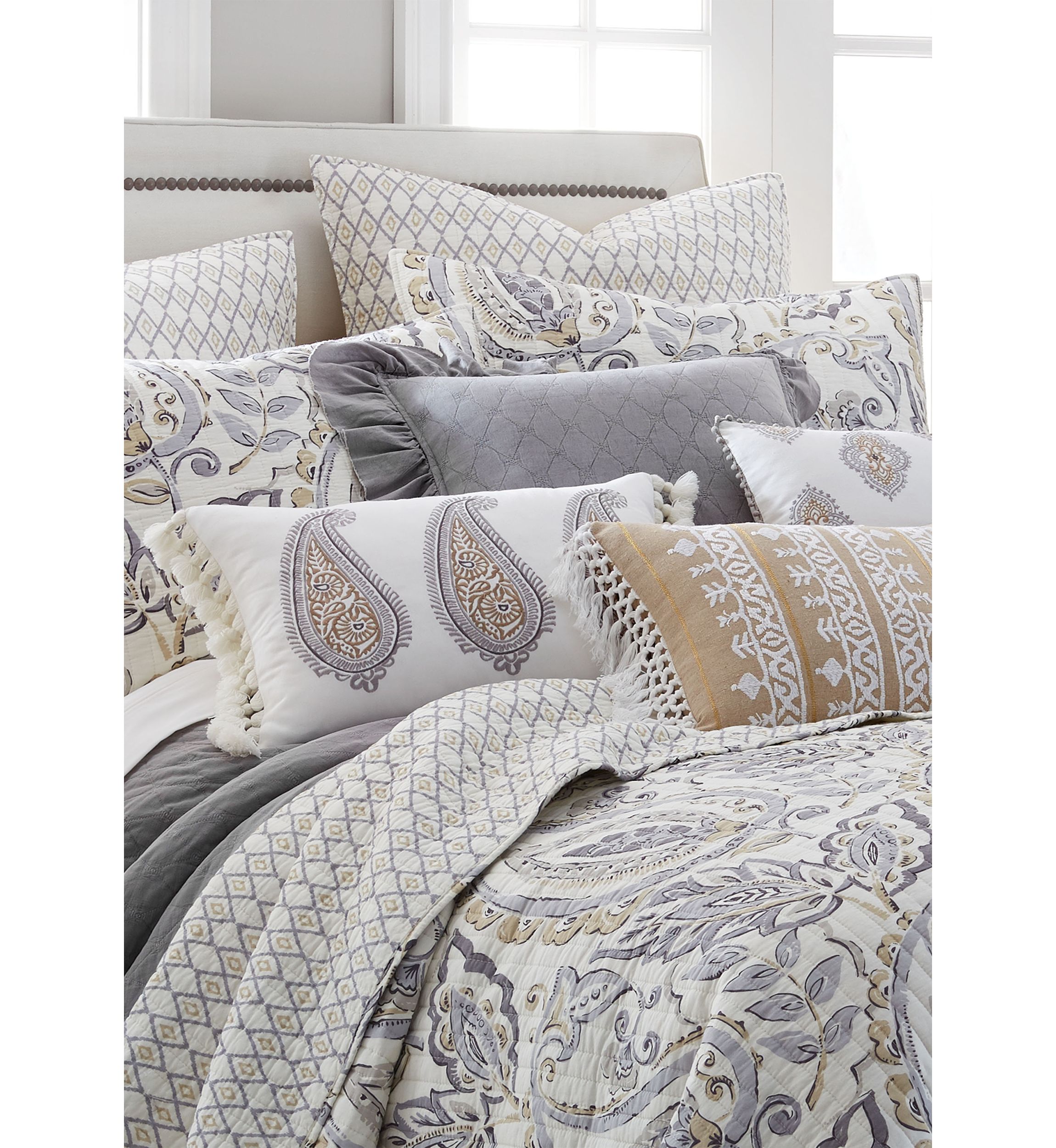  Tamsin Gray Full/Queen Quilt Set