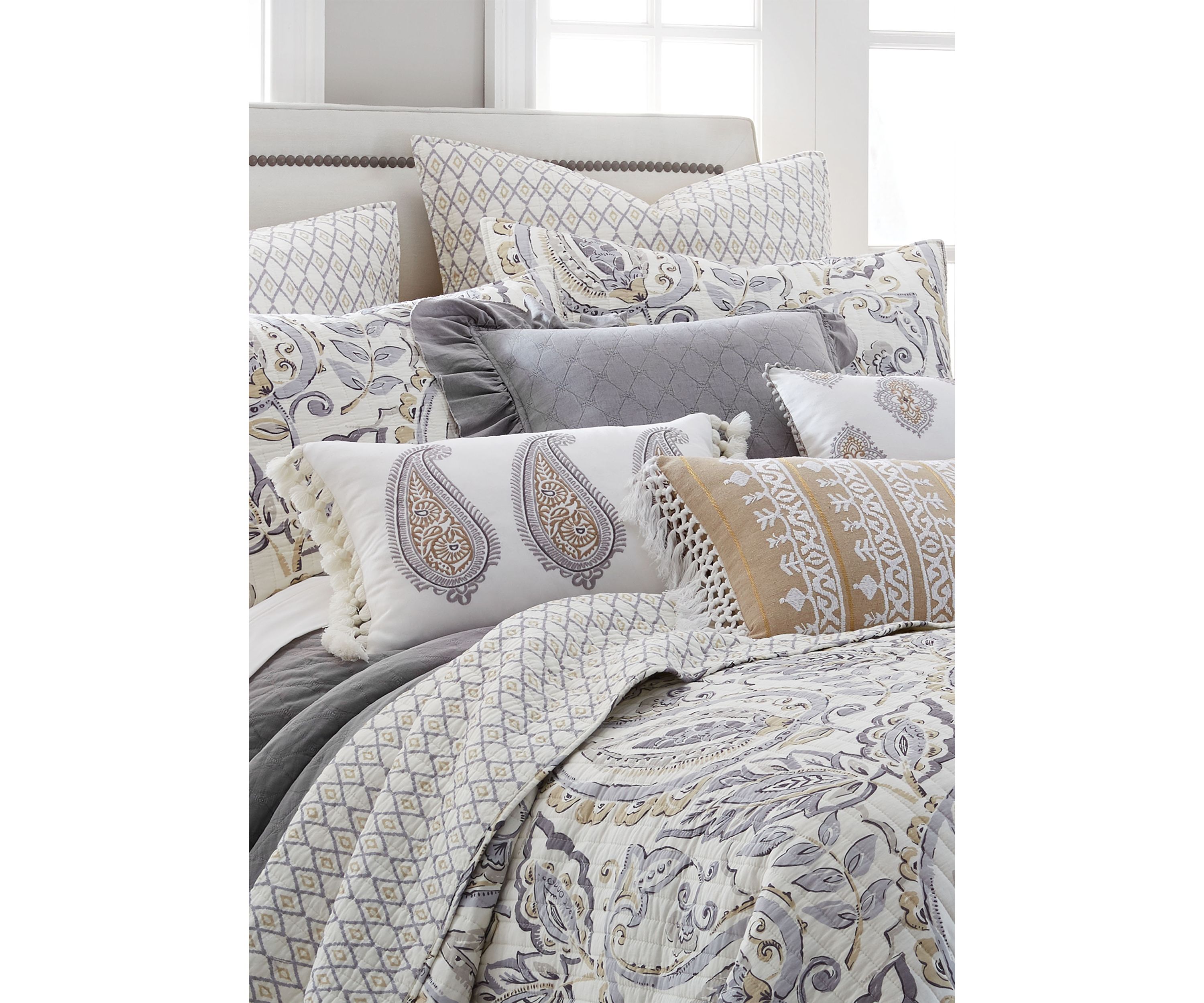  Tamsin Gray Full/Queen Quilt Set
