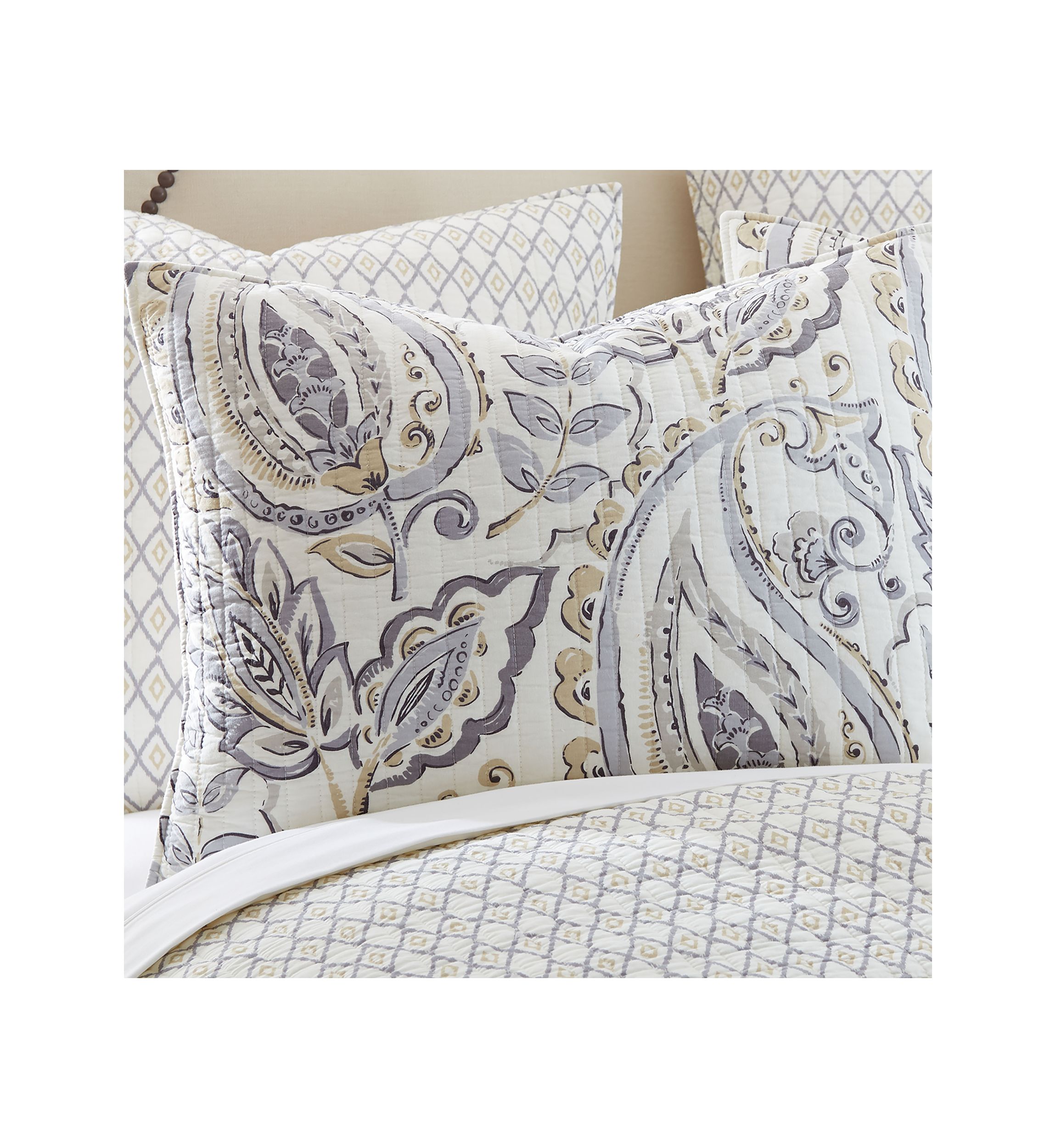  Tamsin Gray Full/Queen Quilt Set