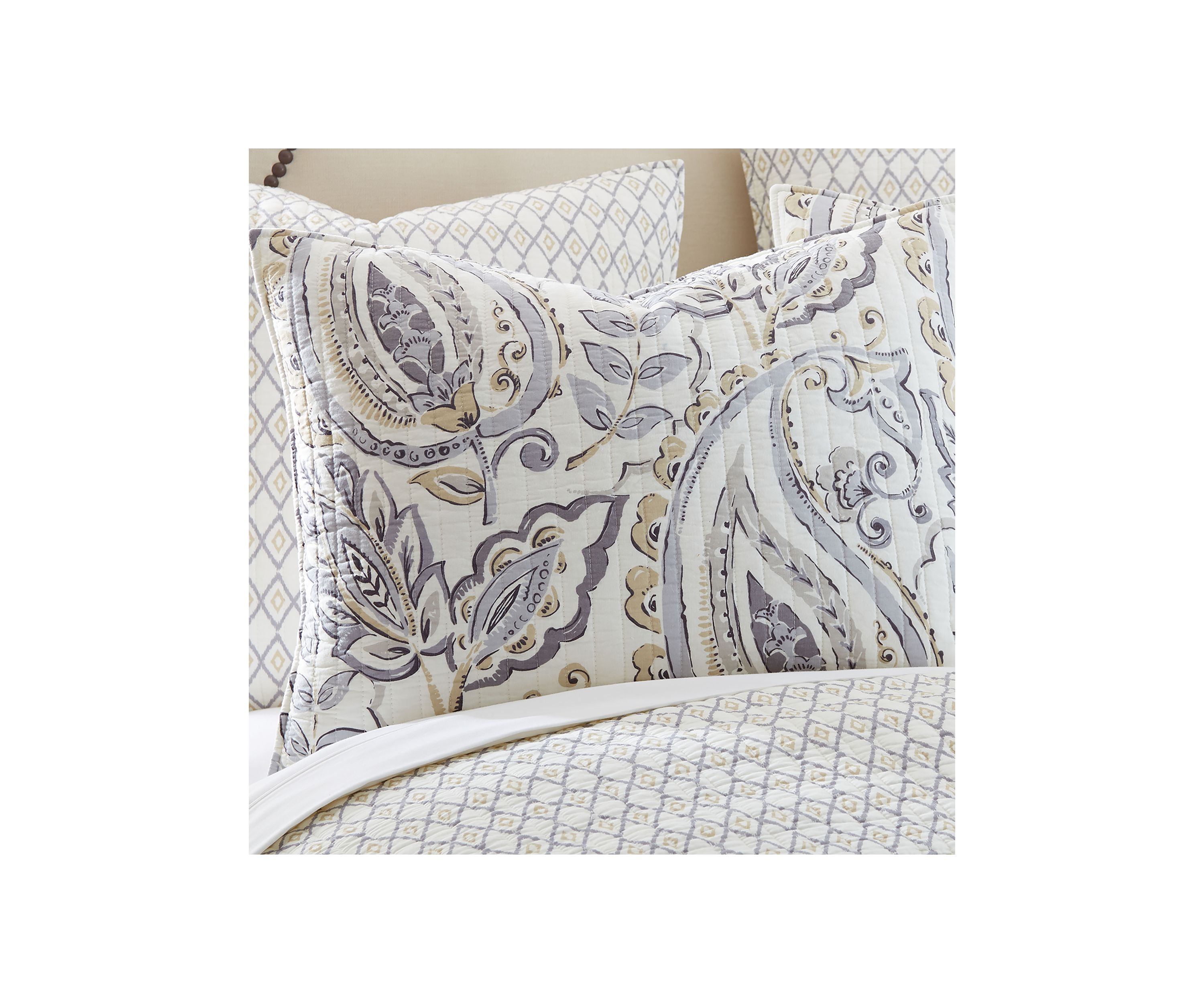  Tamsin Gray Full/Queen Quilt Set
