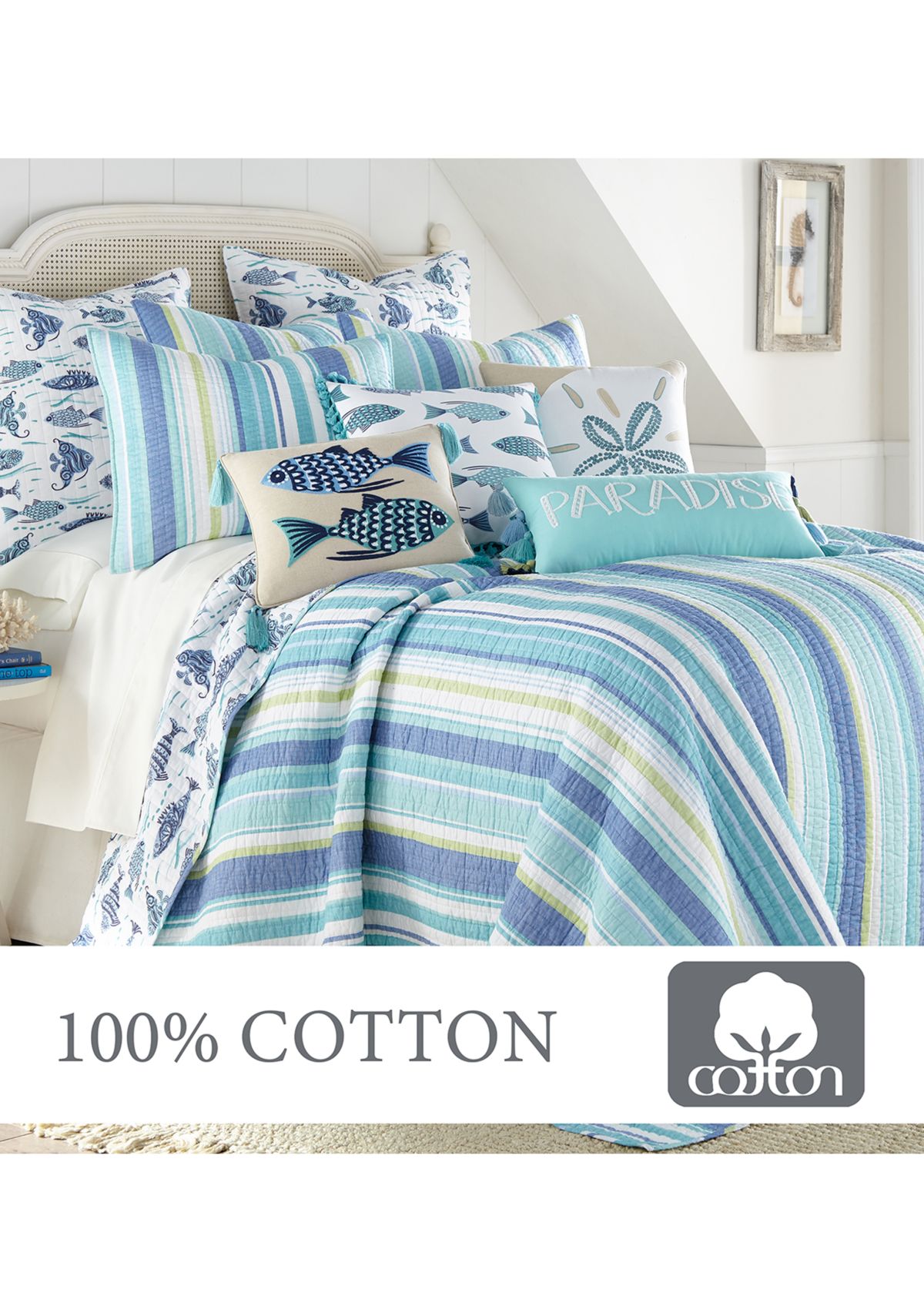 Laida Beach Full/Queen Quilt Set