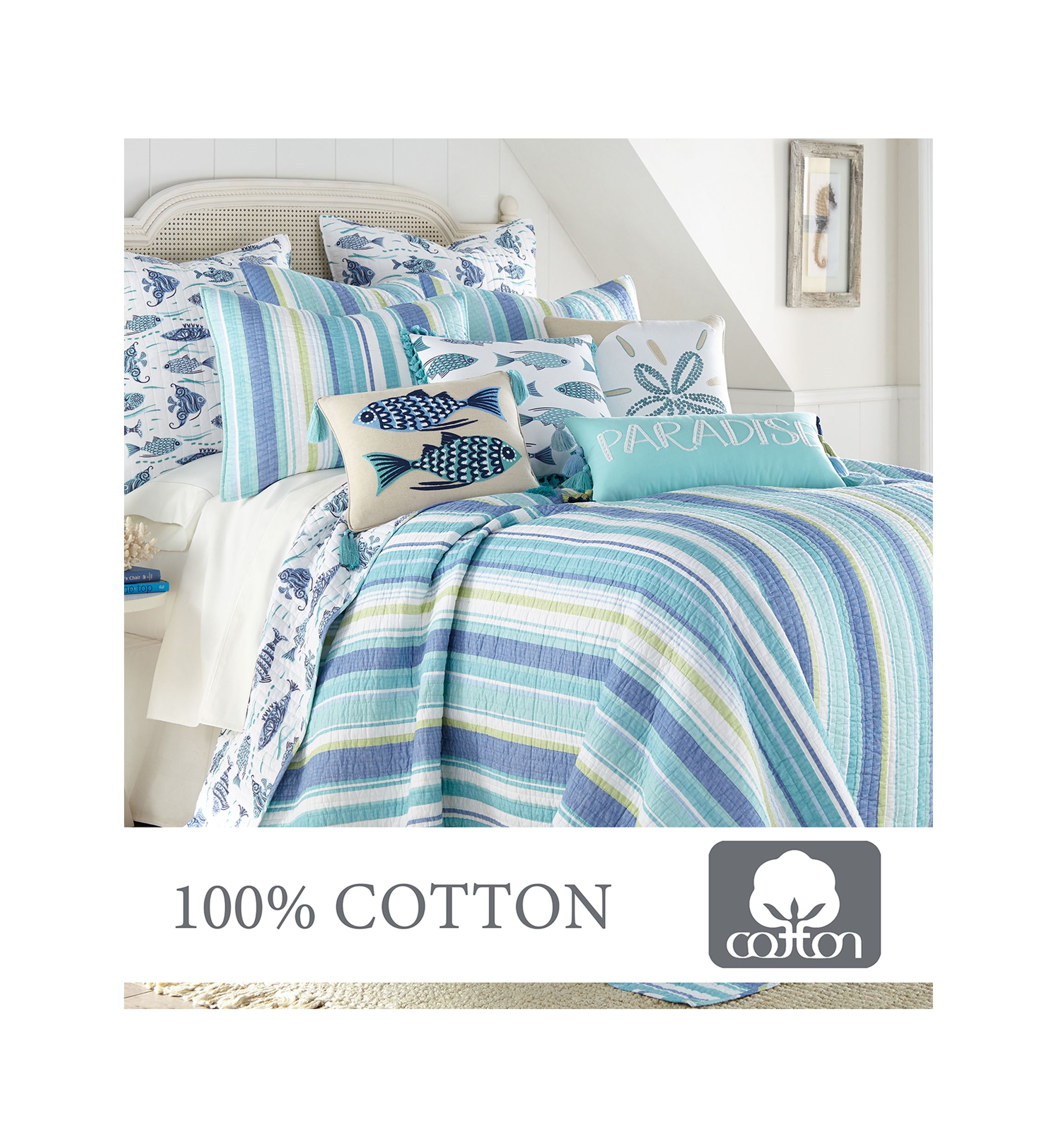 Laida Beach Full/Queen Quilt Set
