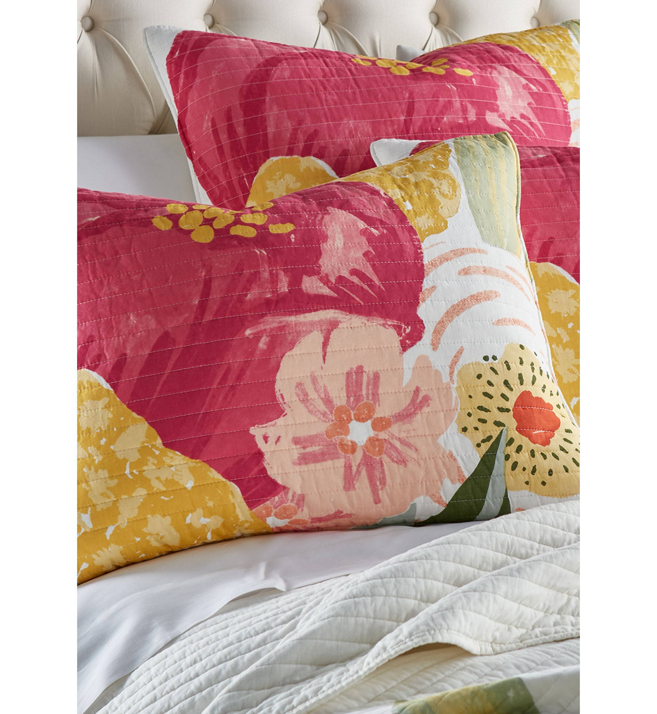 Grandiflora Full/Queen Quilt Set
