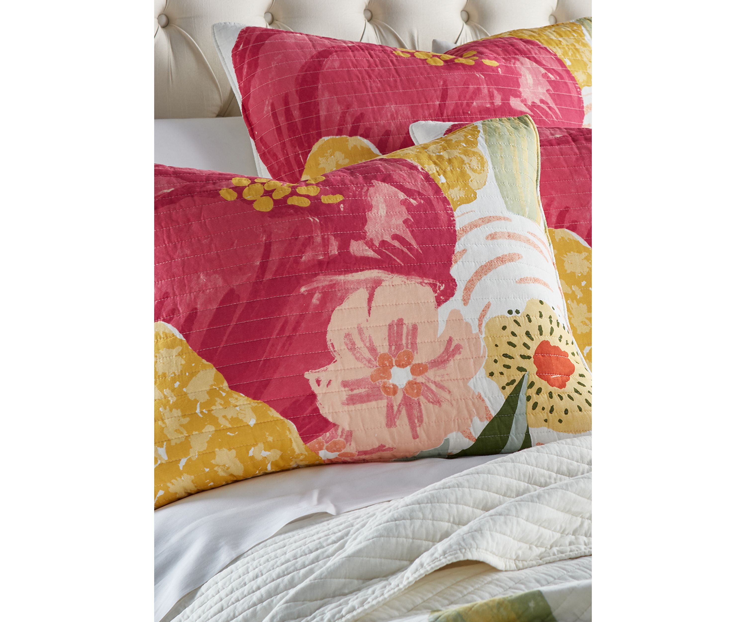 Grandiflora Full/Queen Quilt Set