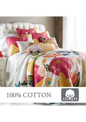 Grandiflora Full/Queen Quilt Set