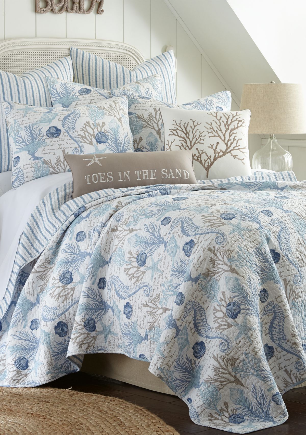 Galapagos Blue Full/Queen Quilt Set