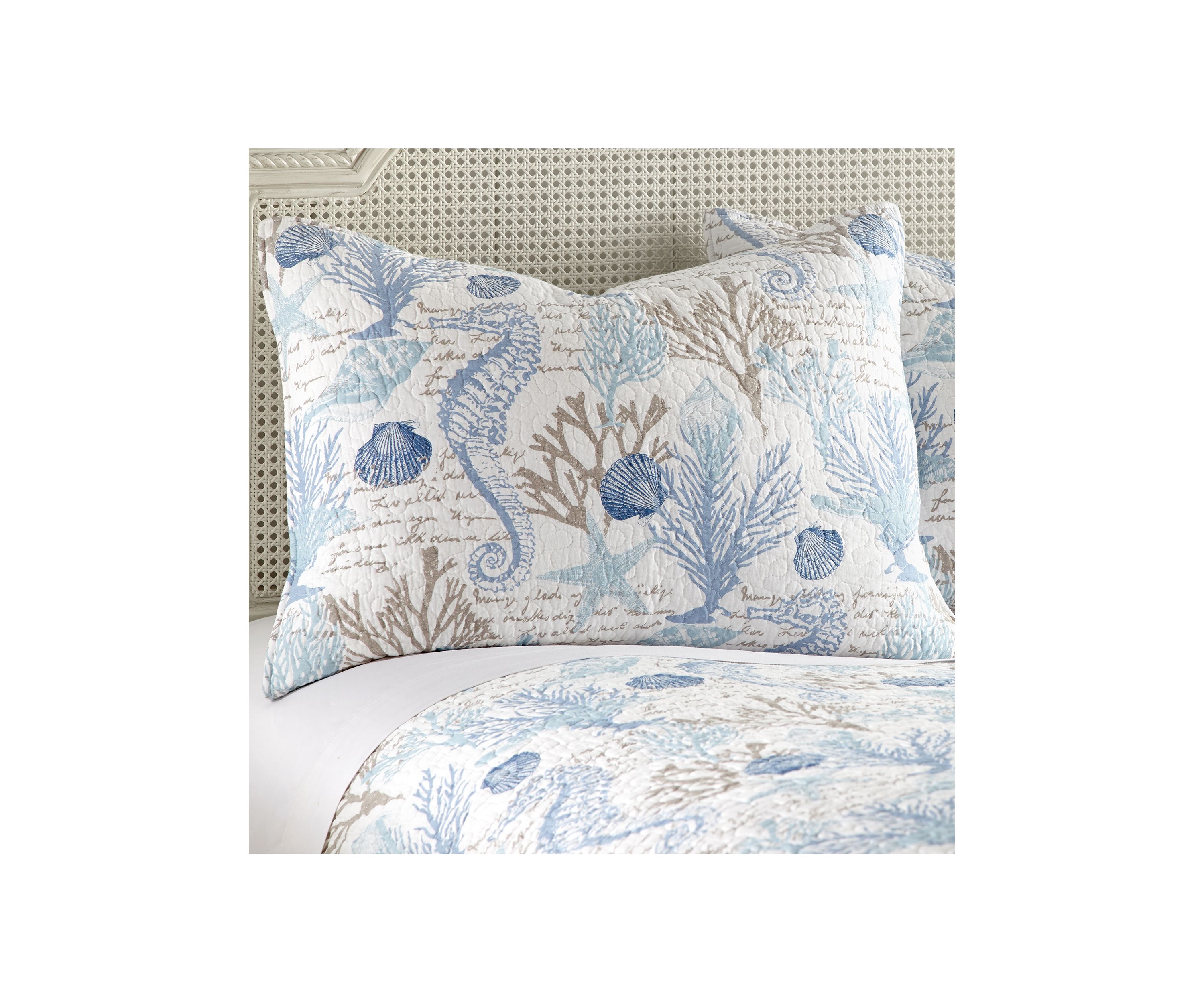 Galapagos Blue Full/Queen Quilt Set