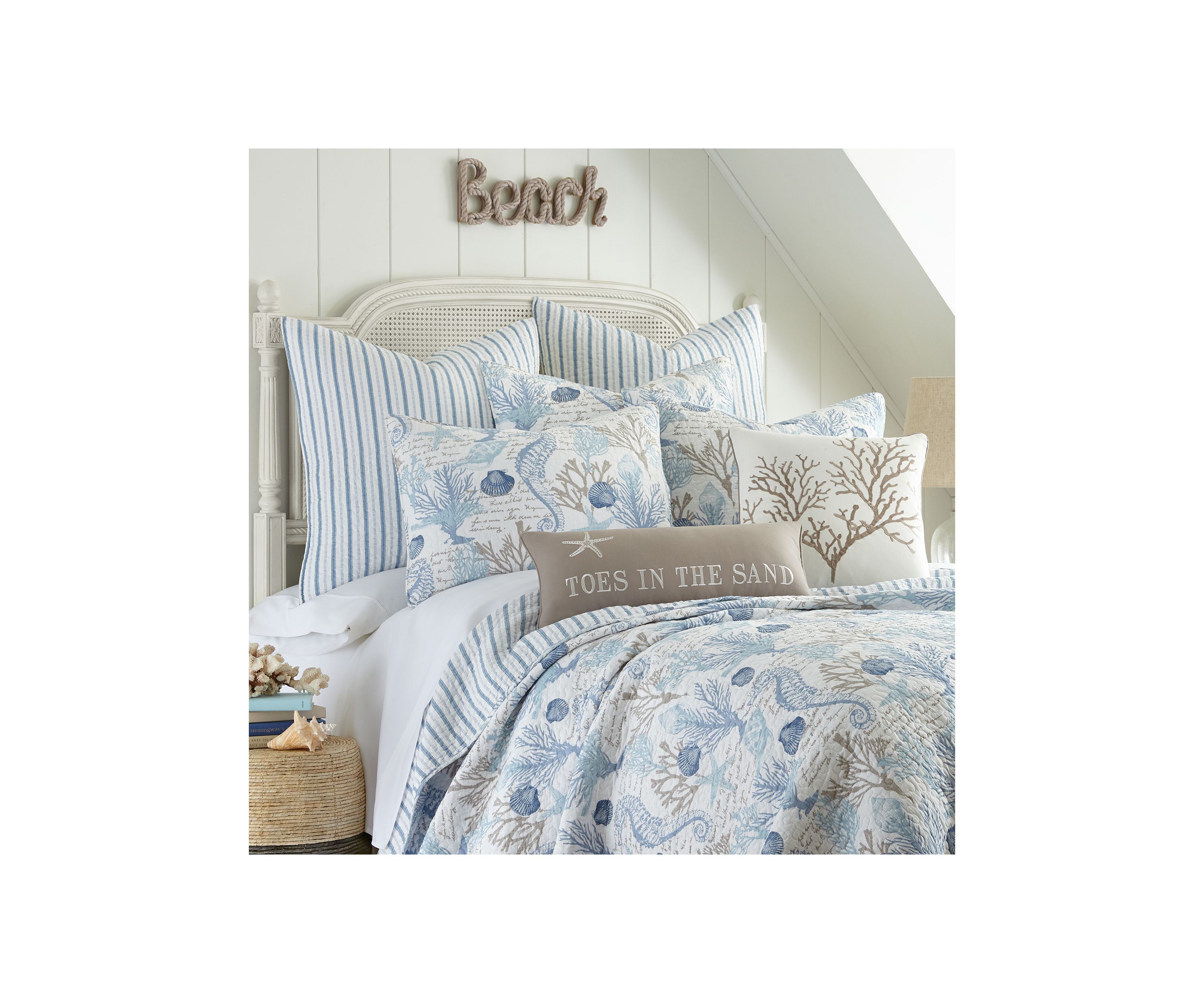 Galapagos Blue Full/Queen Quilt Set