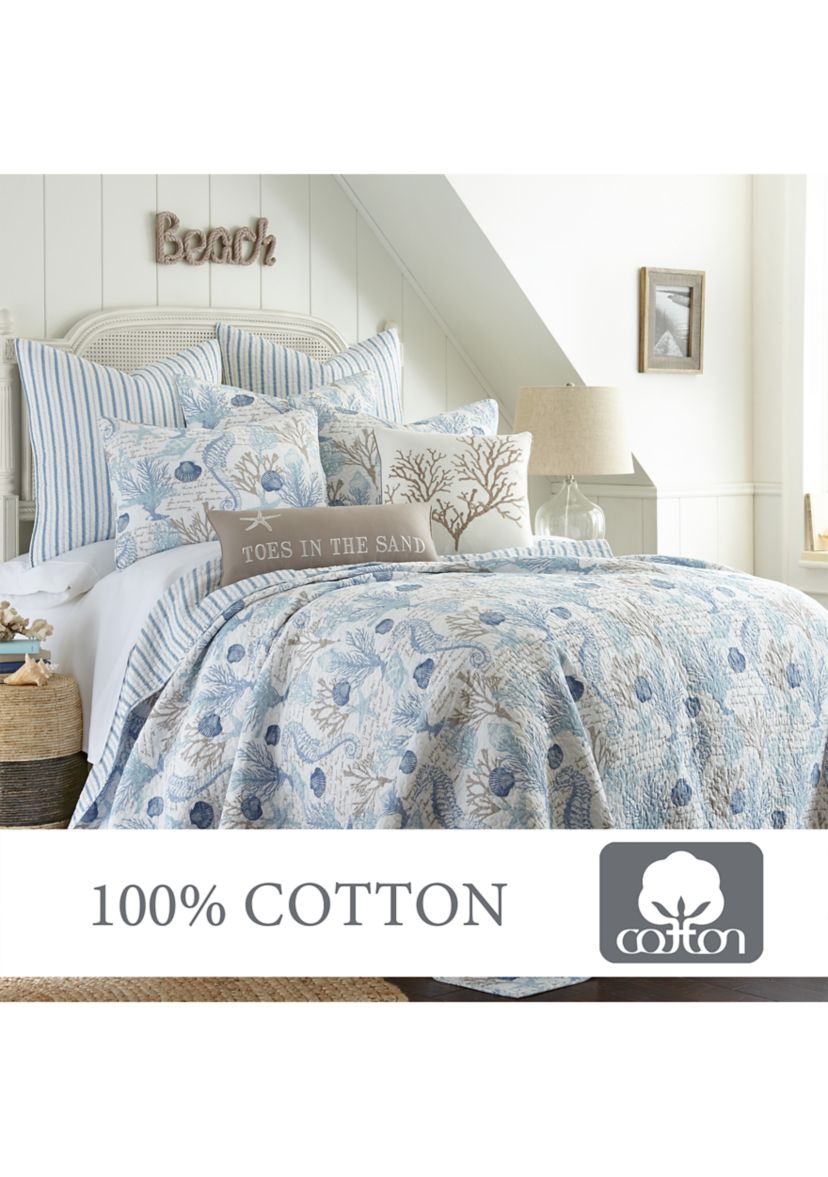 Galapagos Blue Full/Queen Quilt Set