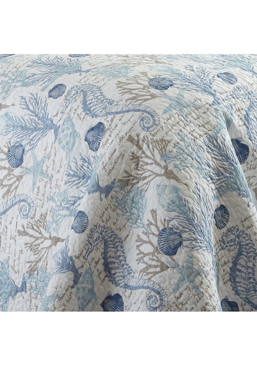 Galapagos Blue Full/Queen Quilt Set