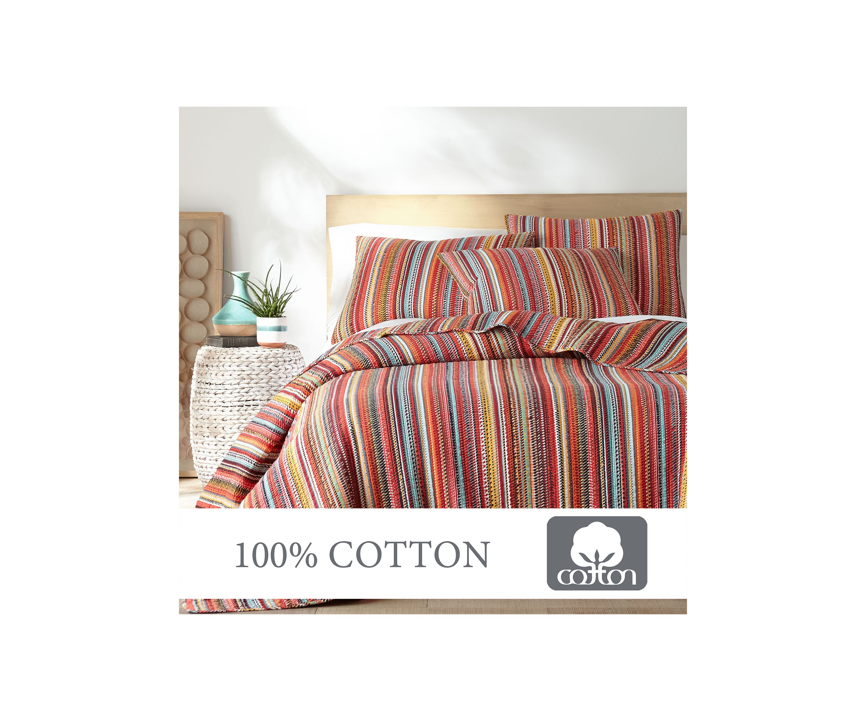  Uluru Stripe Full/Queen Quilt Set