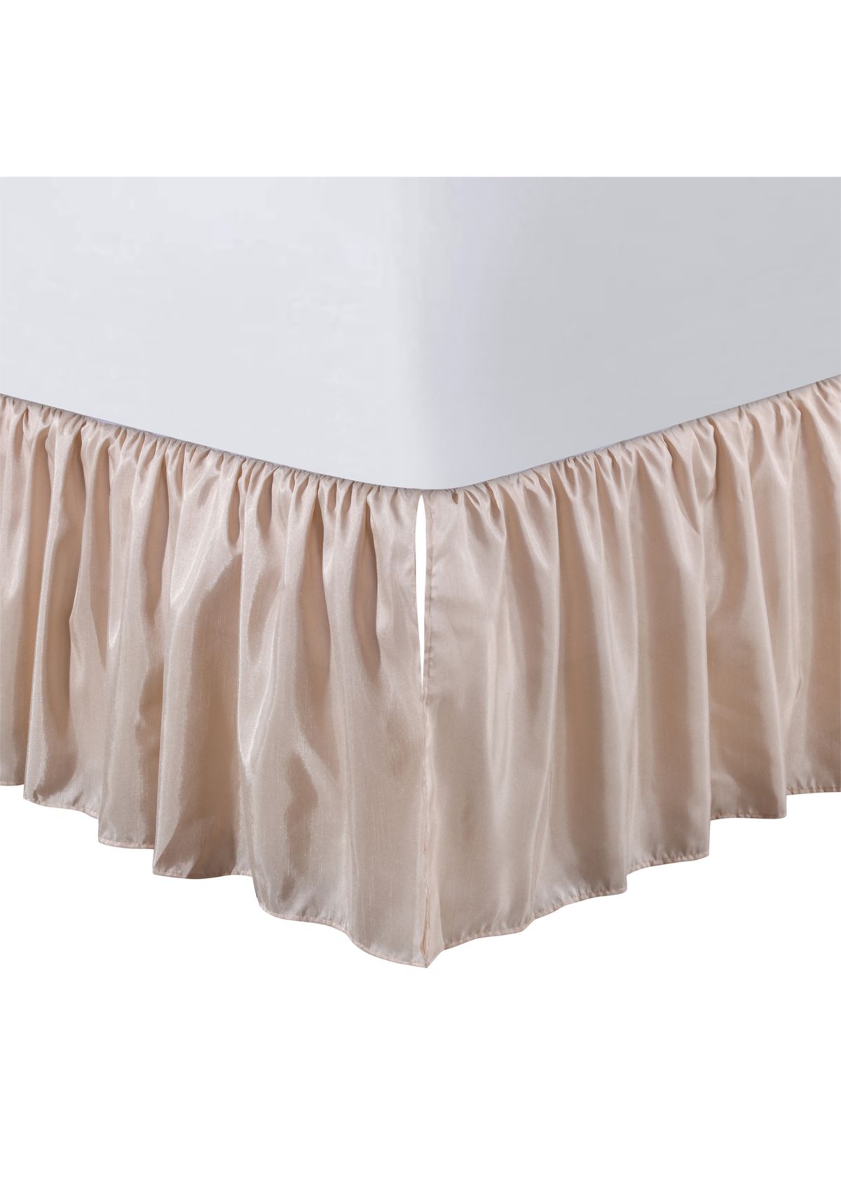  Blush Dupioni Full Dust Ruffle