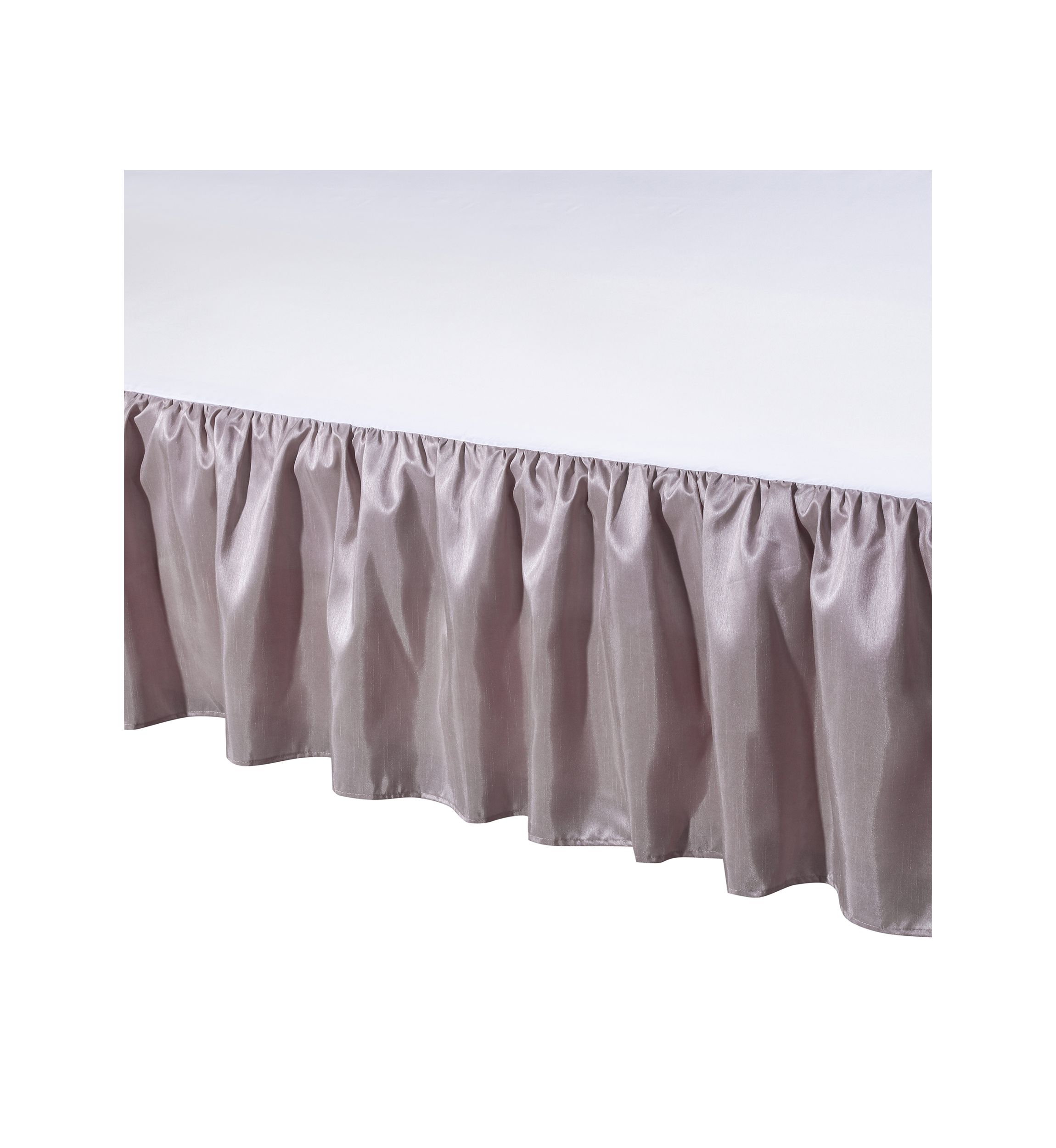  Lilac Dupioni Full Dust Ruffle