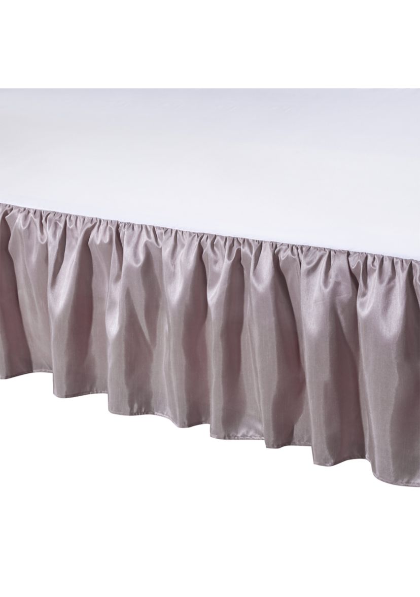  Lilac Dupioni Full Dust Ruffle