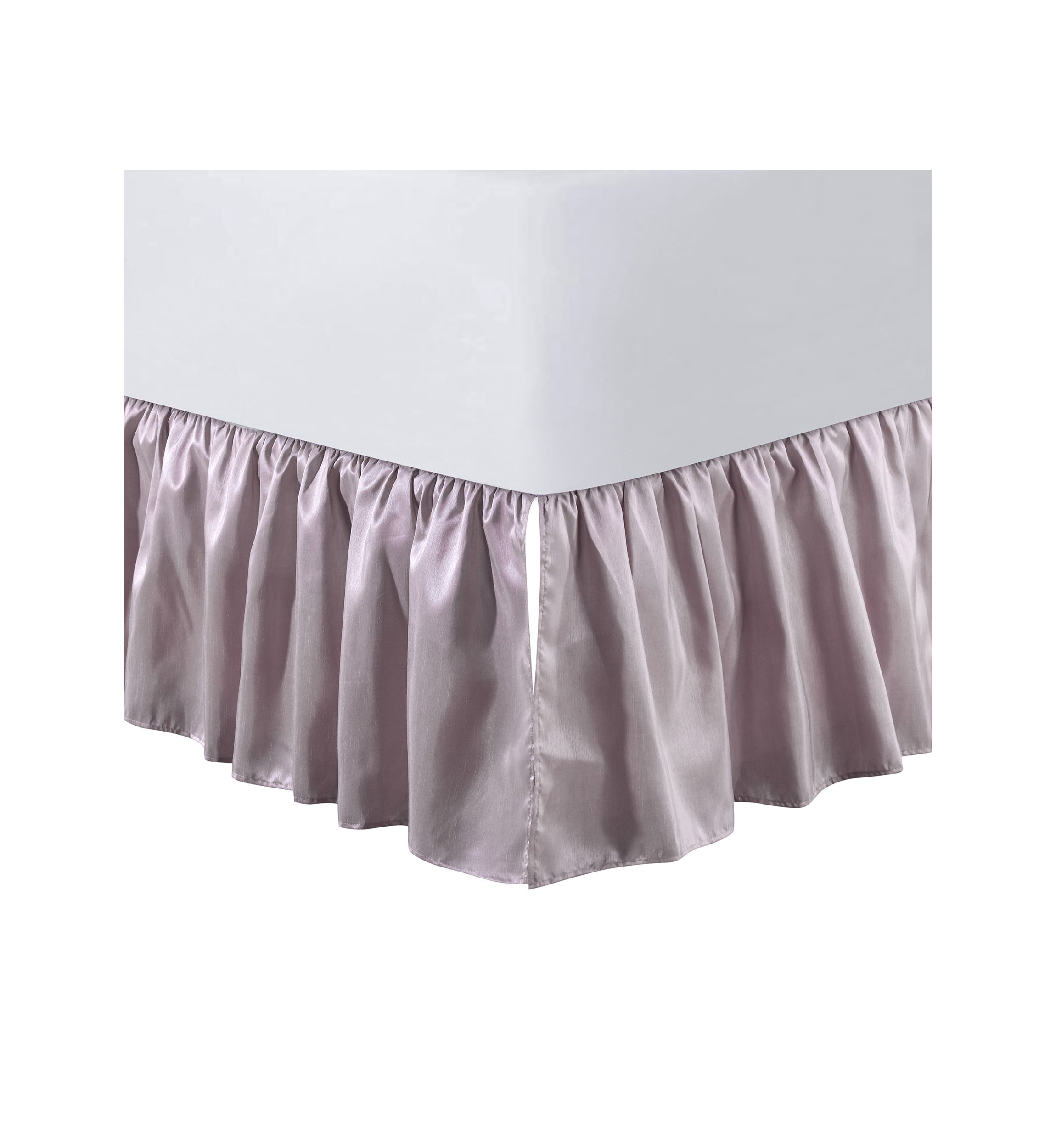  Lilac Dupioni Full Dust Ruffle
