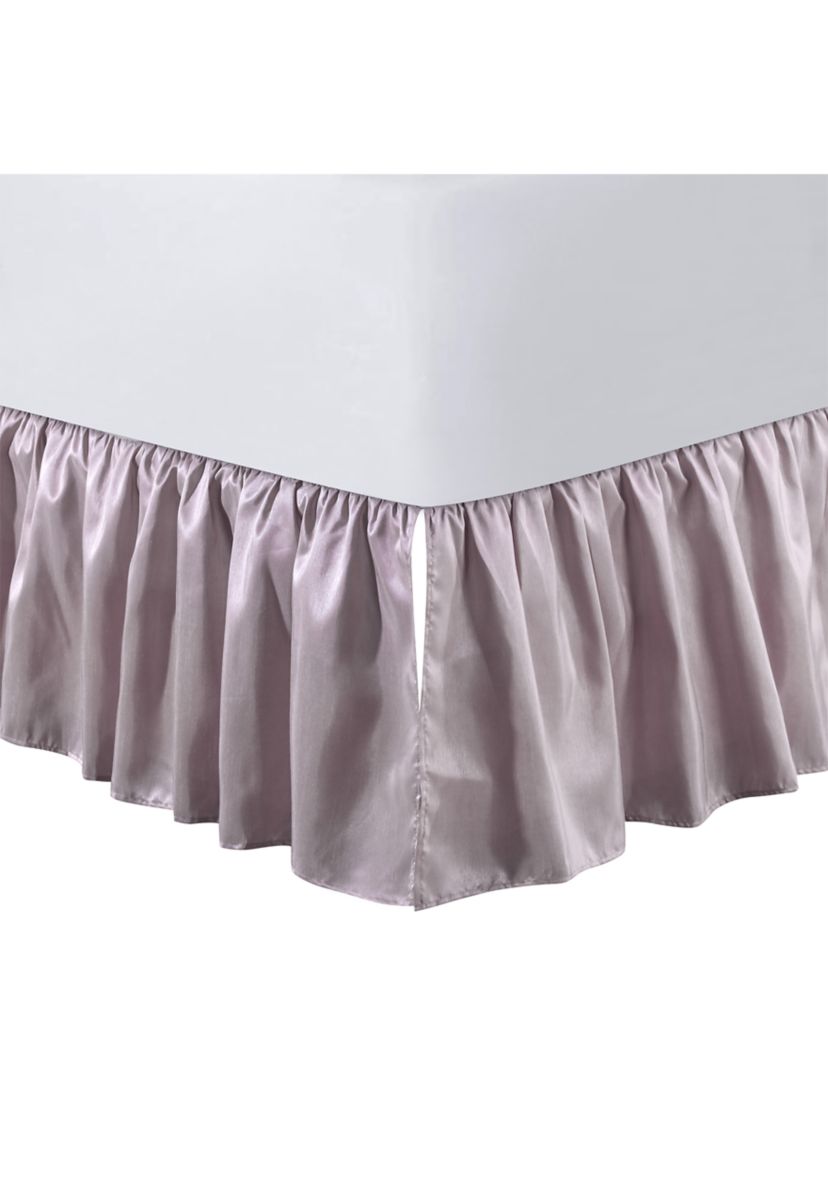  Lilac Dupioni Full Dust Ruffle