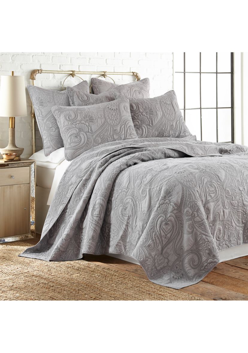 Perla Gray Quilt Set