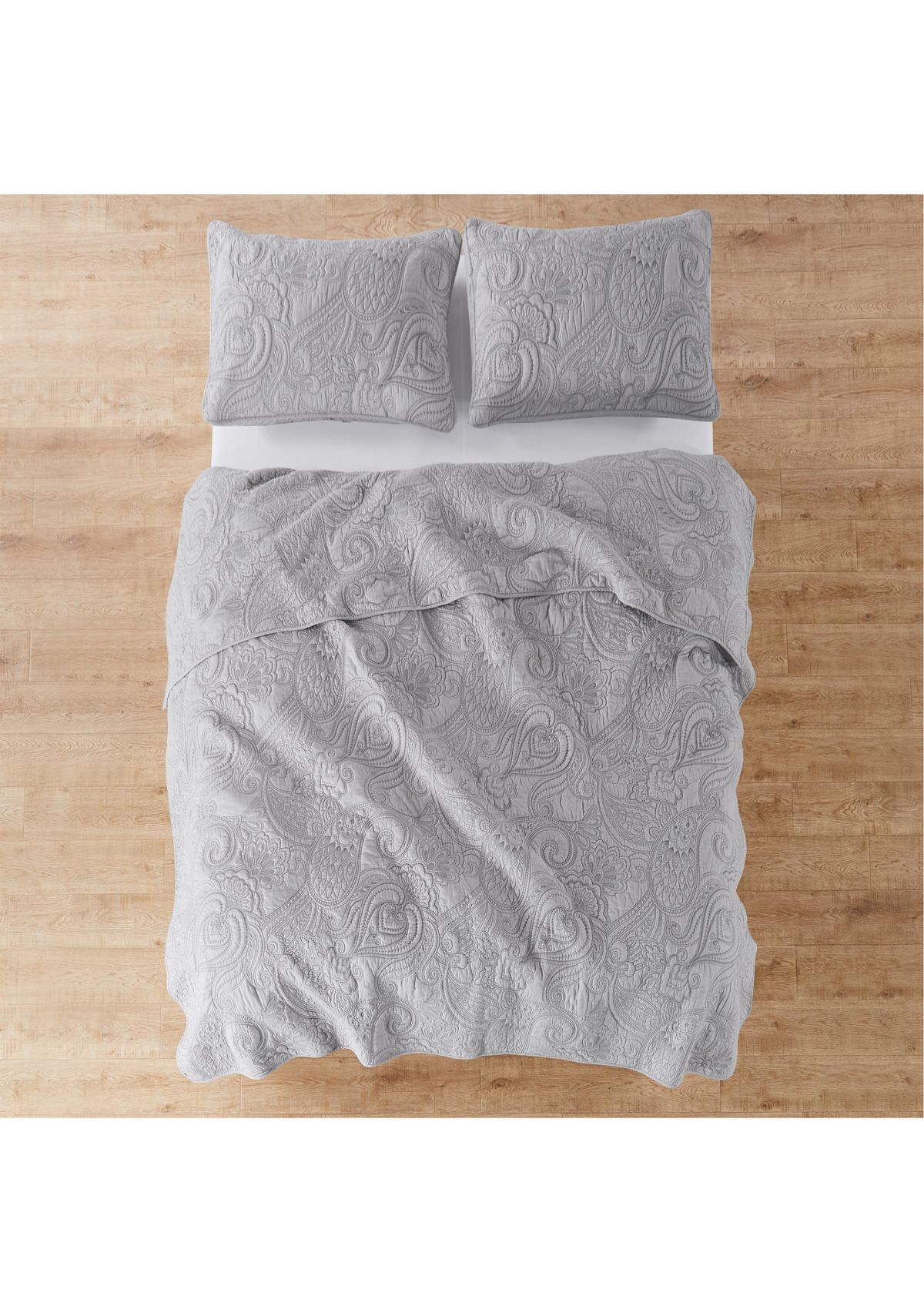 Perla Gray Quilt Set
