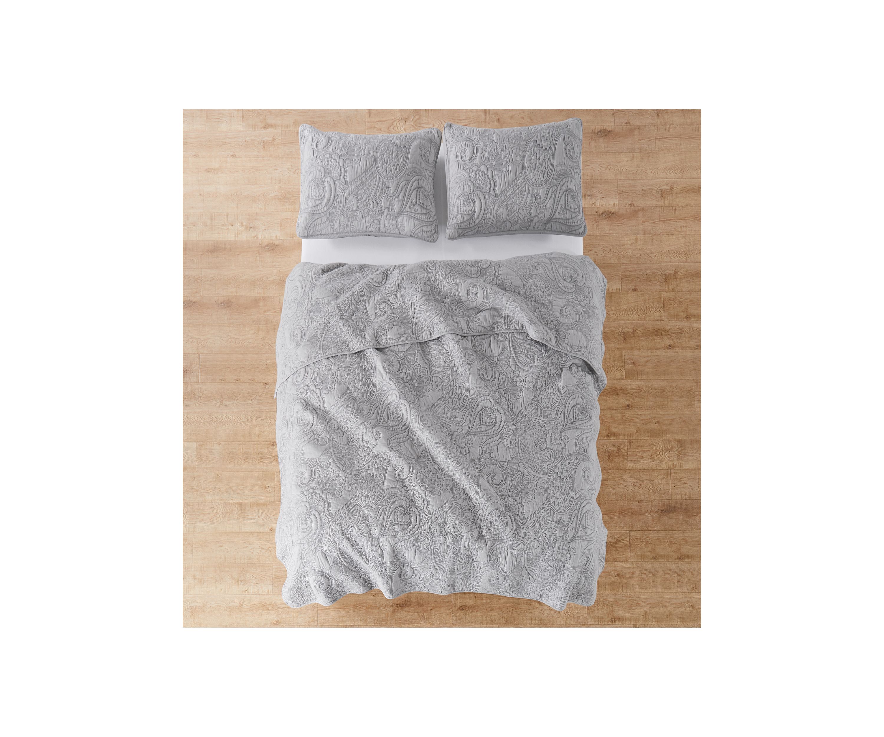 Perla Gray Quilt Set