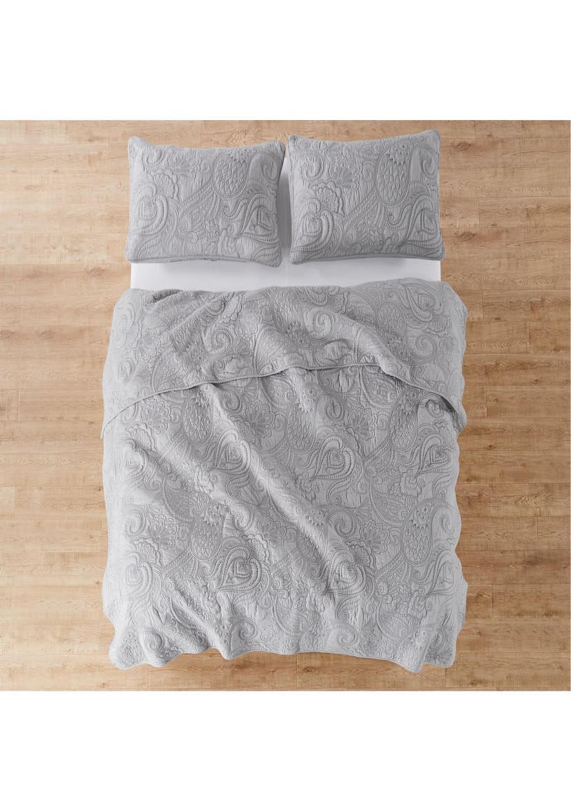 Perla Gray Quilt Set