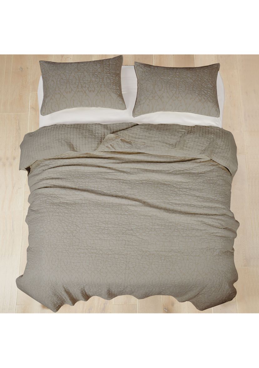 Beckett Cream Quilt Set