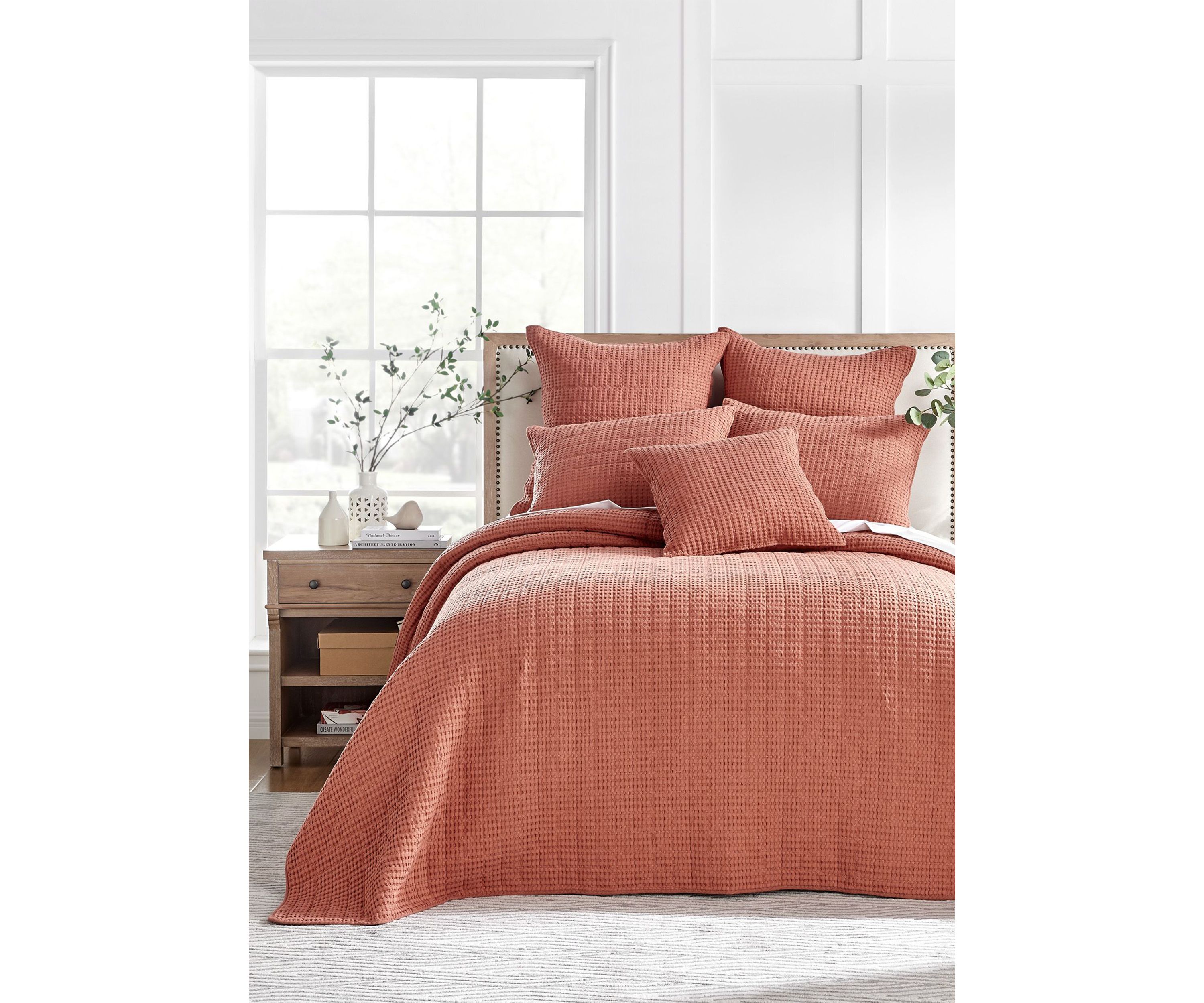 Mills Waffle Bedspread Set