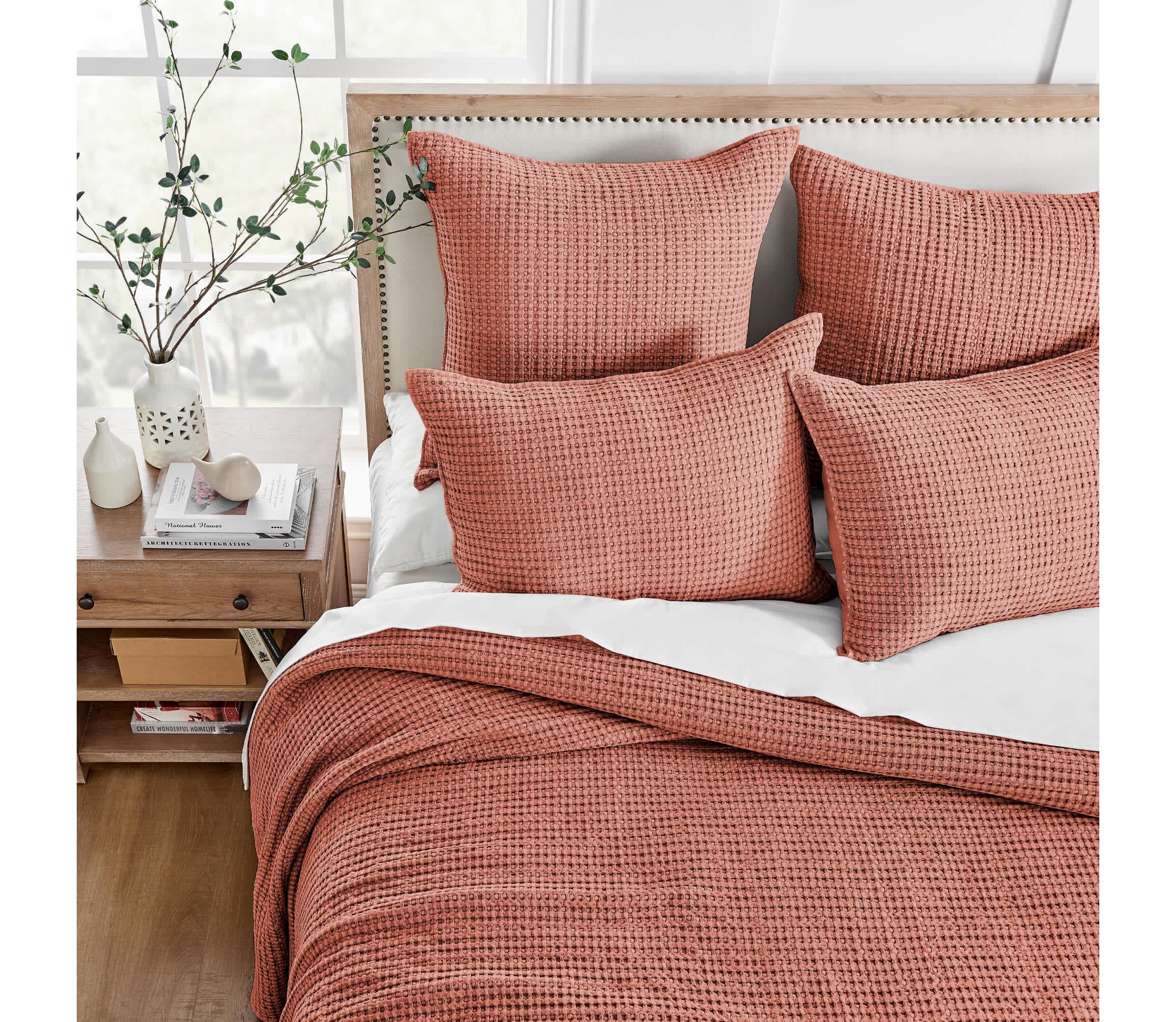 Mills Waffle Bedspread Set