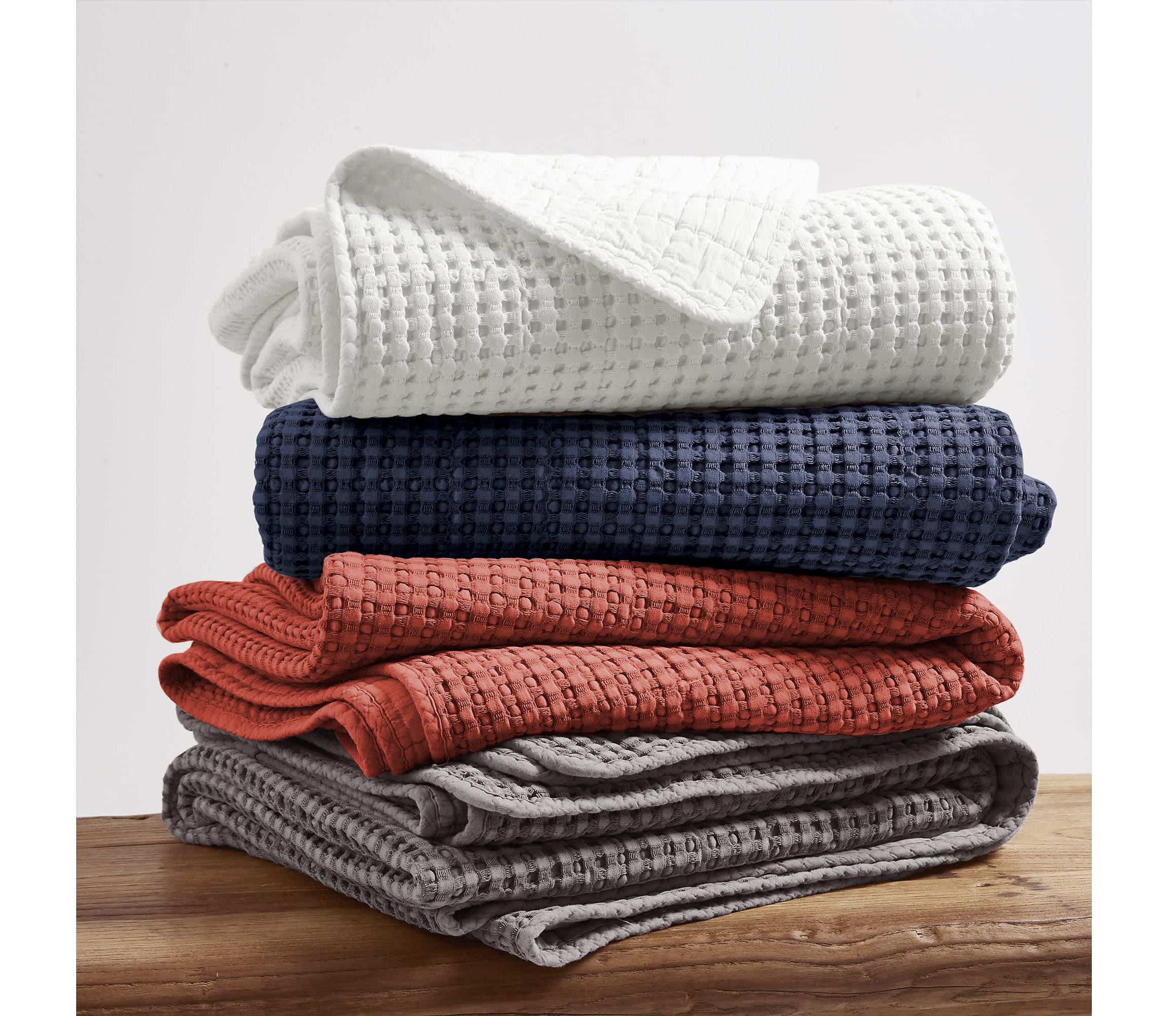 Mills Waffle Bedspread Set
