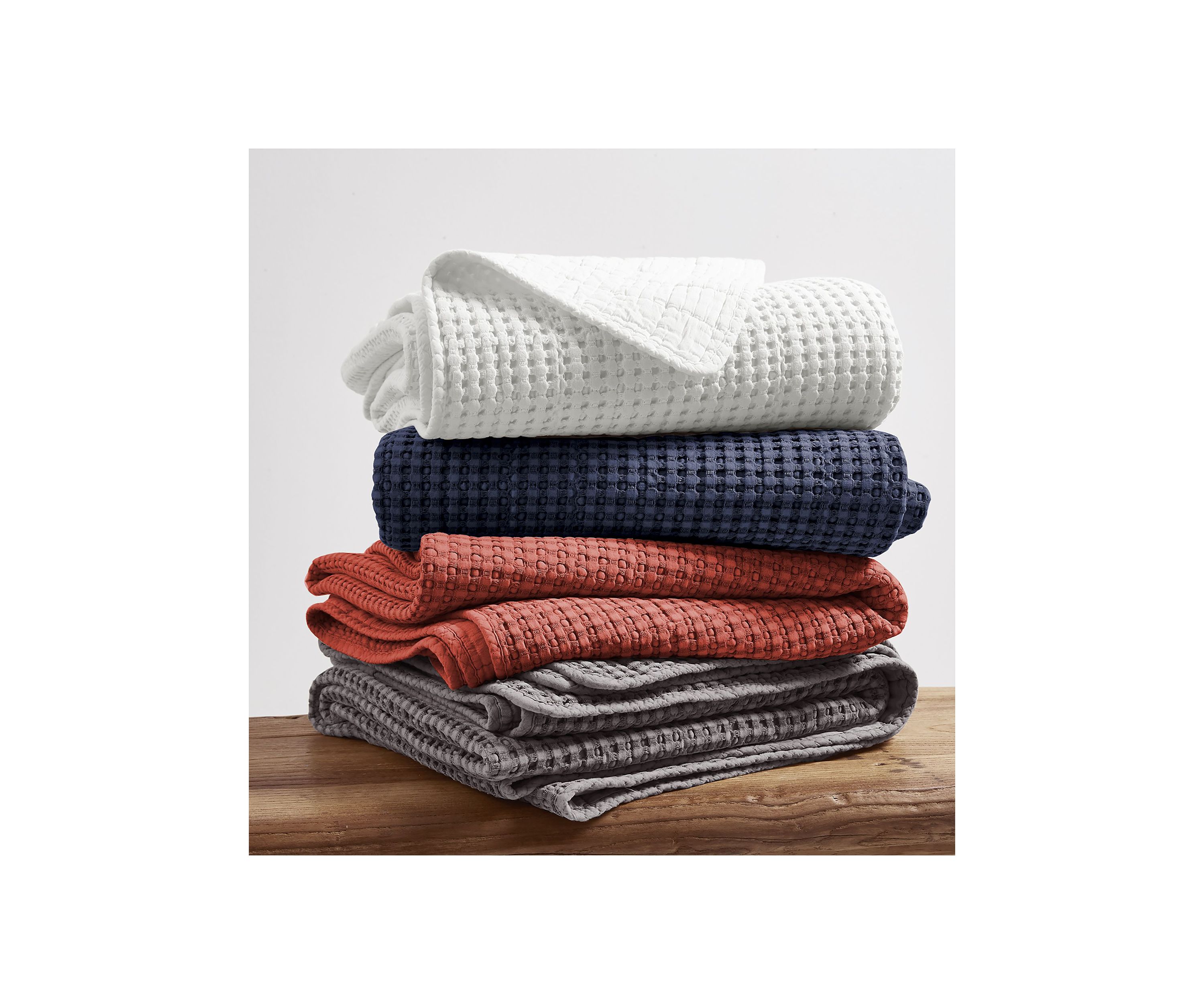 Mills Waffle Bedspread Set