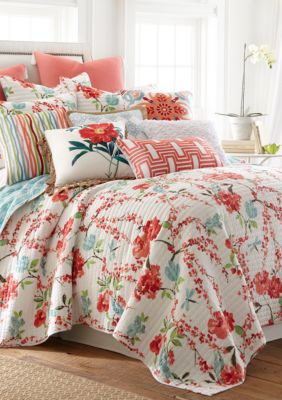levtex malena floral quilt se