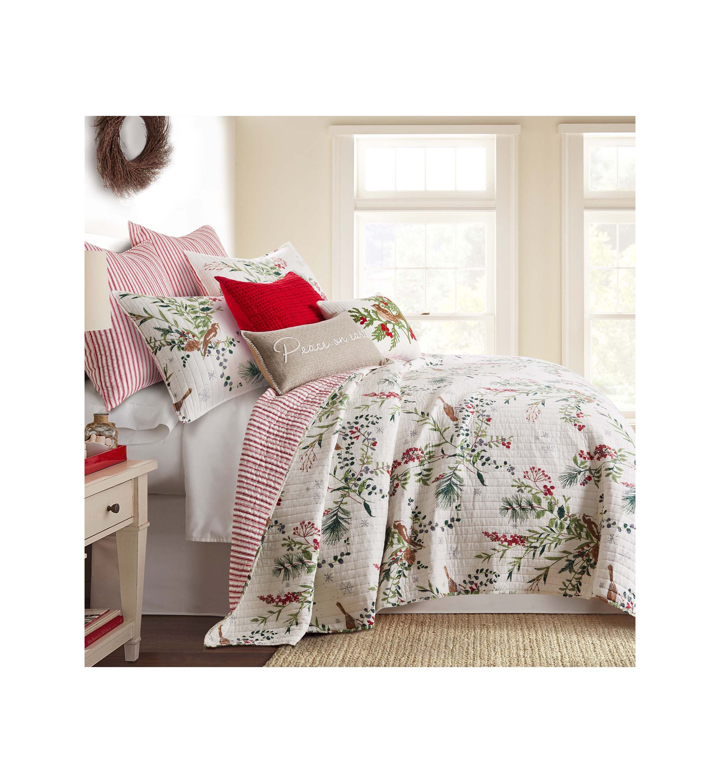 Winterberry Forest King Quilt Set