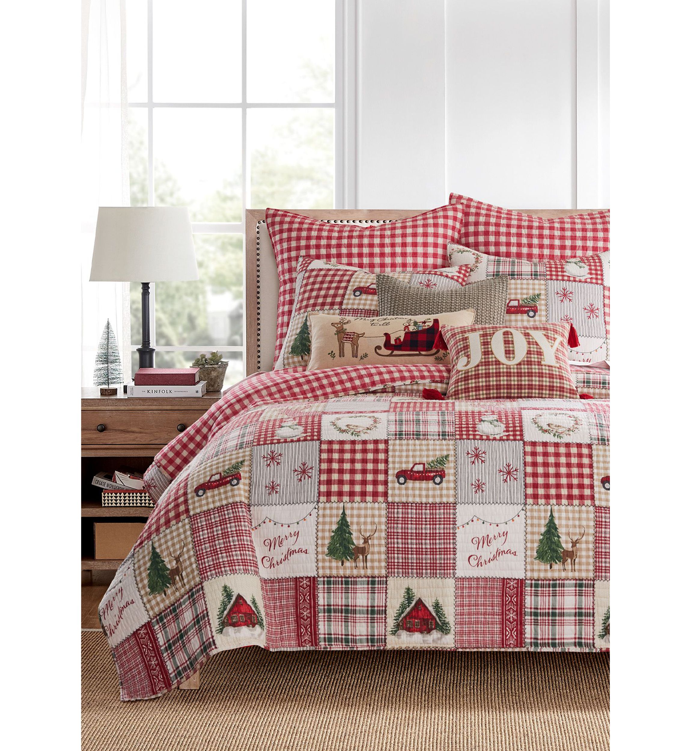 Home For Christmas Twin Quilt Set