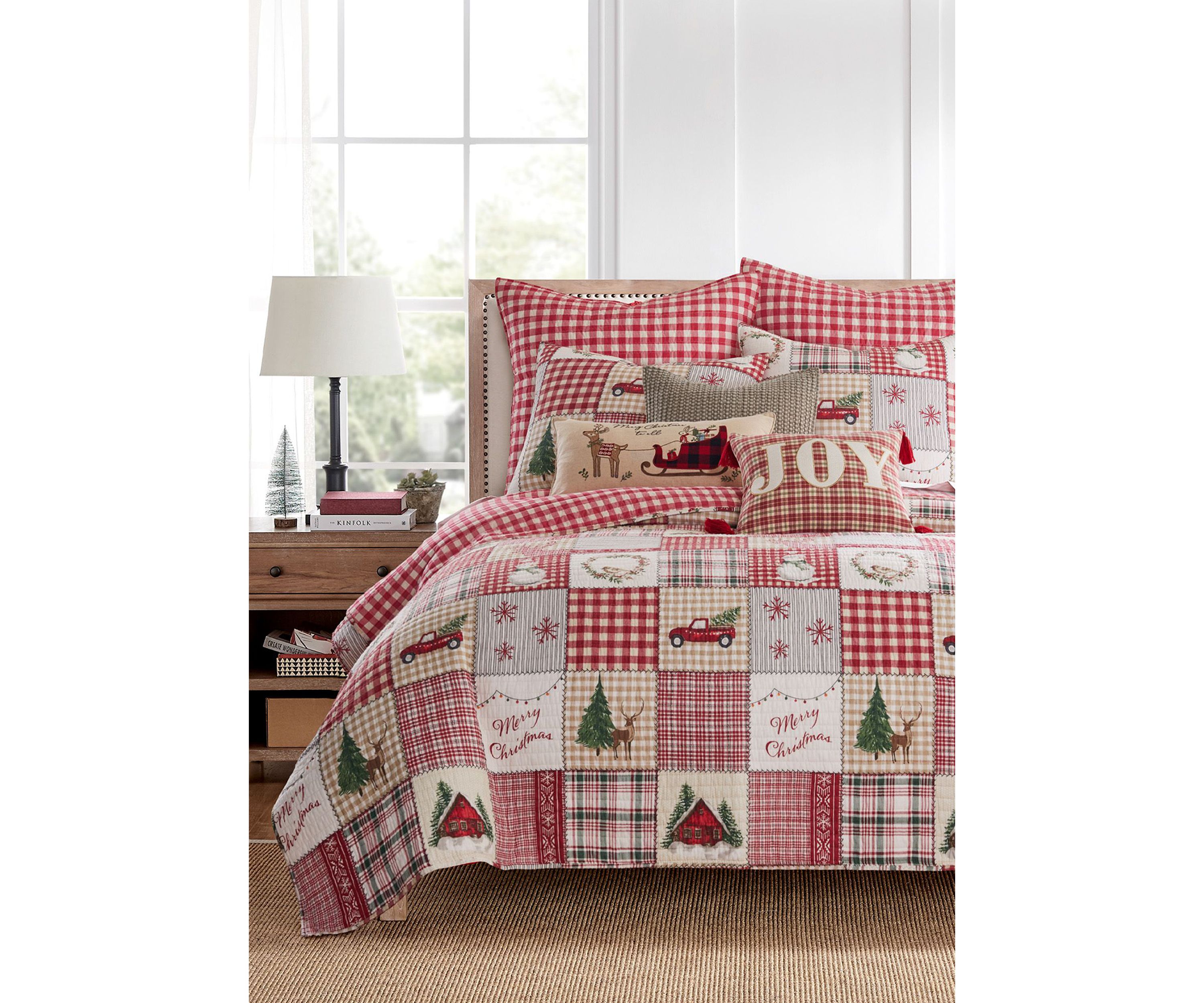 Home For Christmas Twin Quilt Set