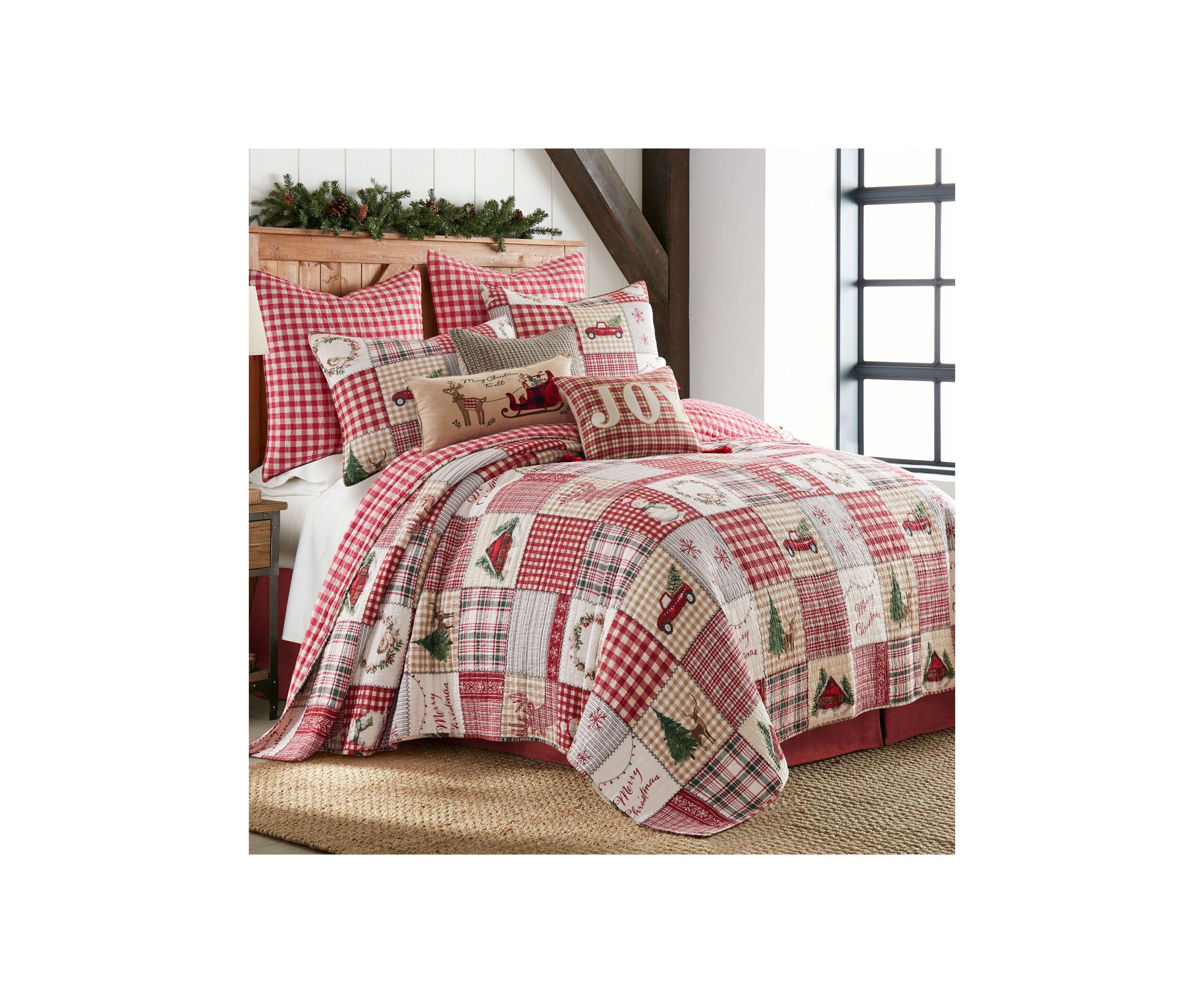 Home For Christmas Twin Quilt Set