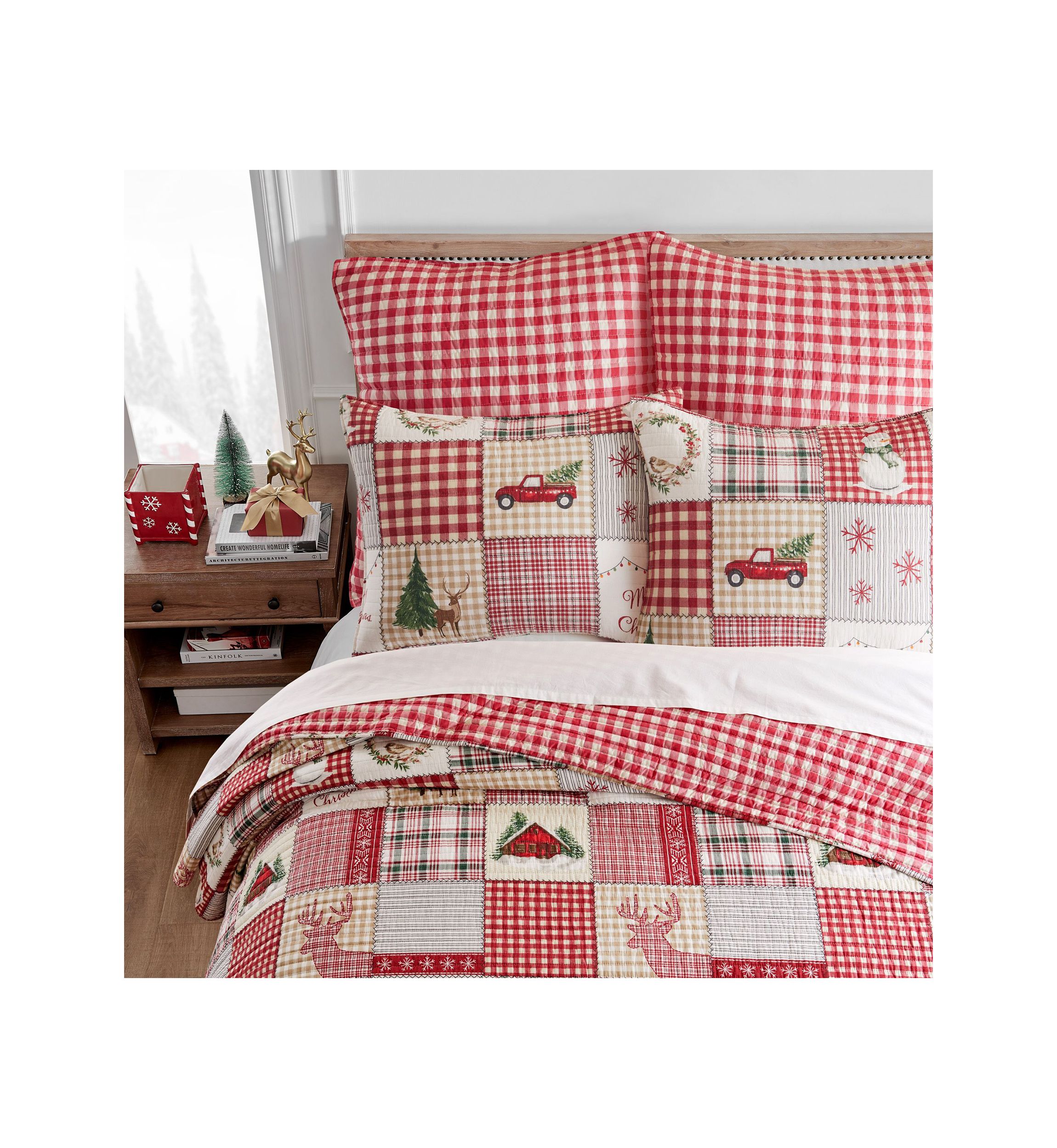 Home For Christmas Twin Quilt Set