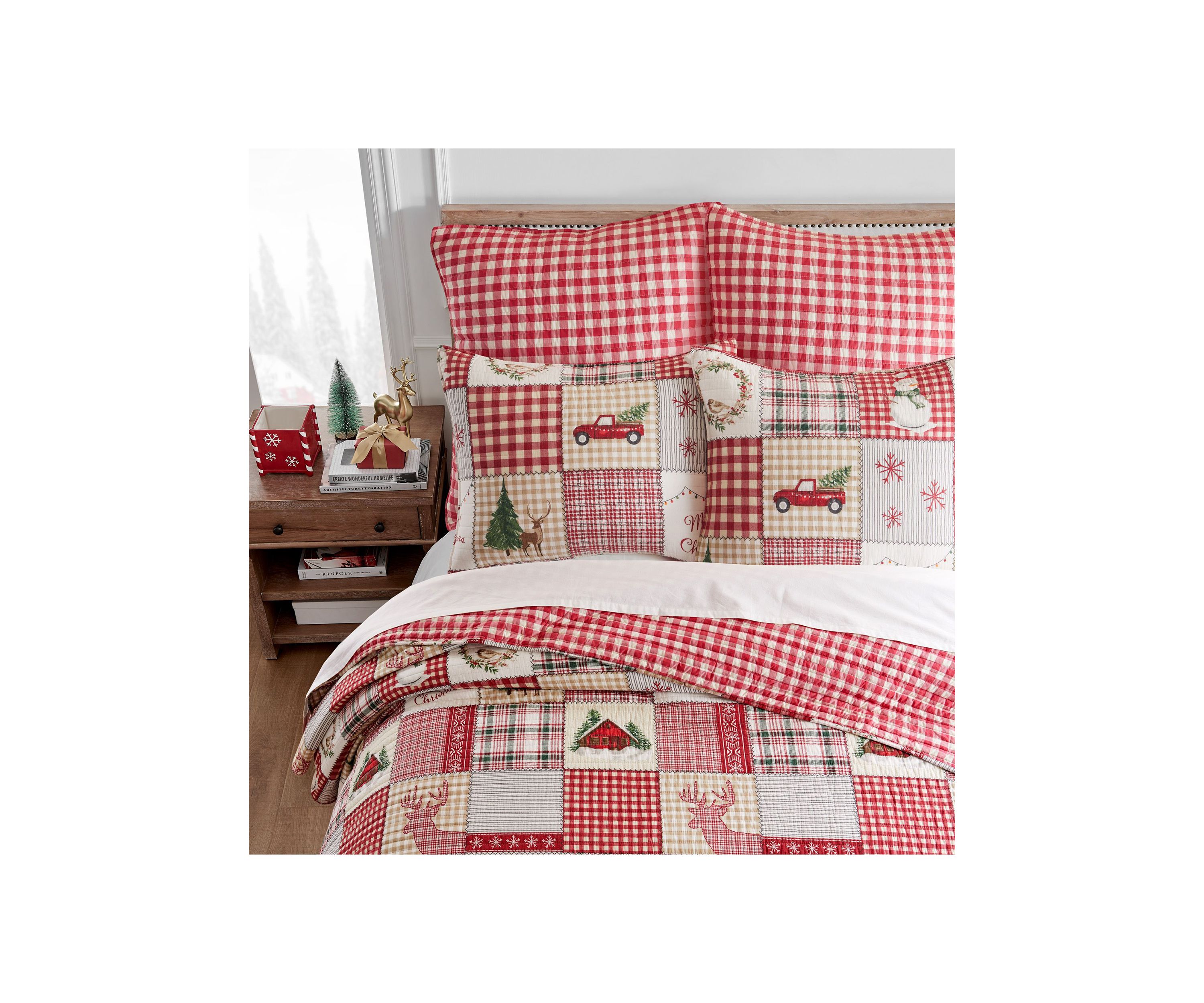 Home For Christmas Twin Quilt Set