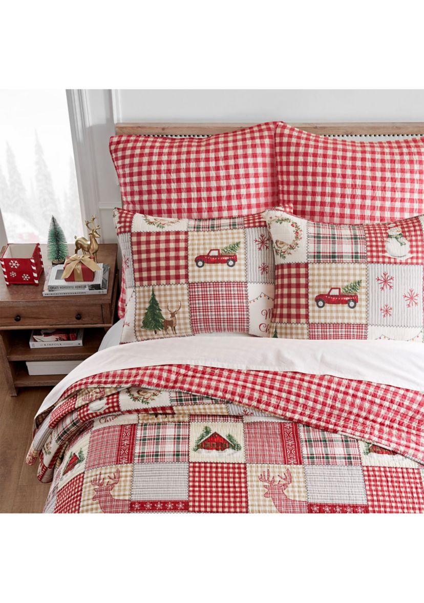 Home For Christmas Twin Quilt Set