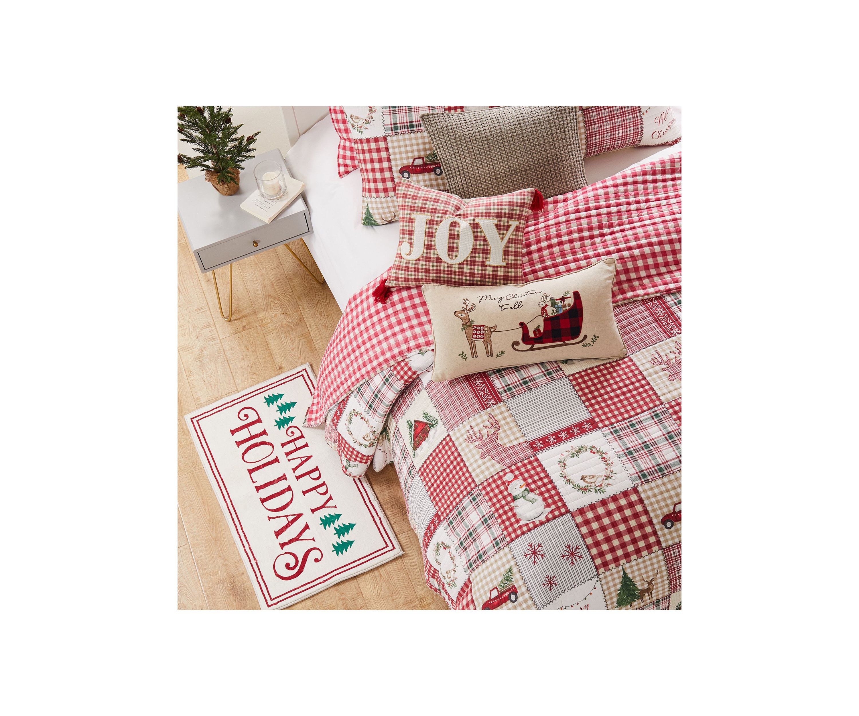 Home For Christmas Twin Quilt Set