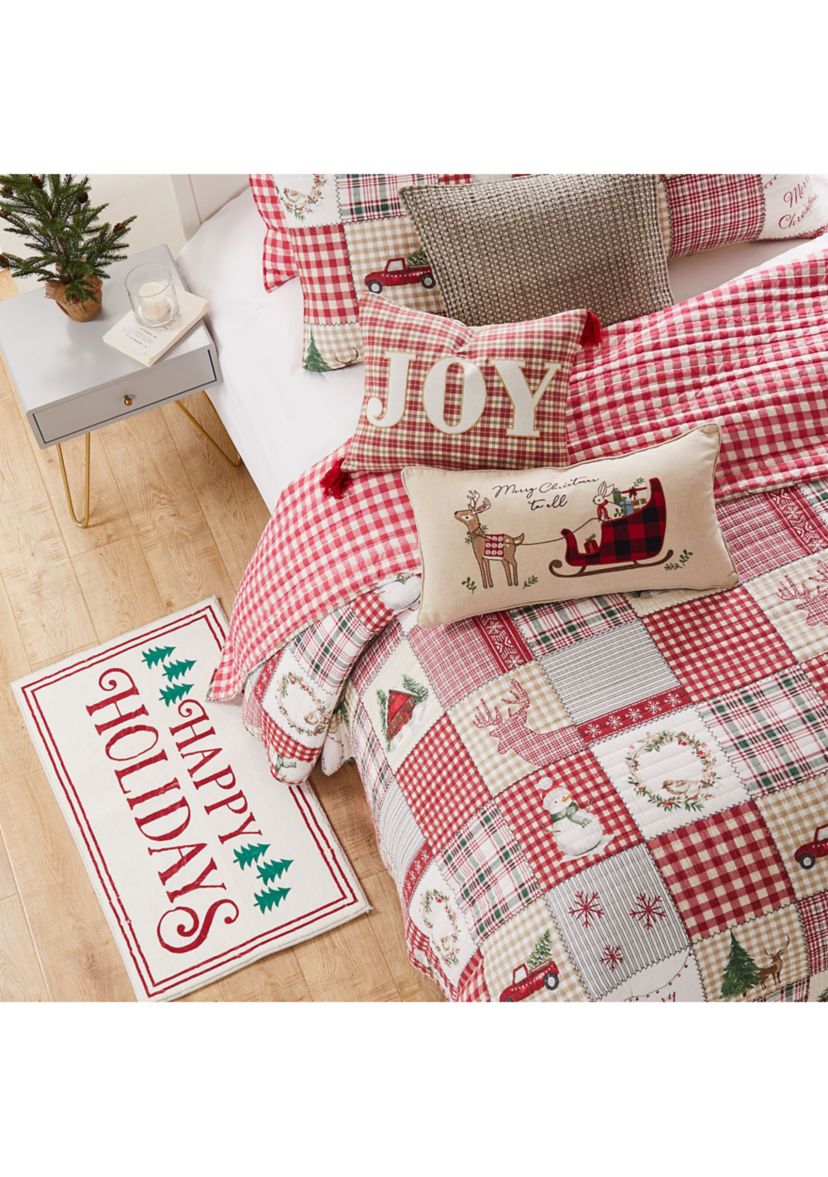 Home For Christmas Twin Quilt Set