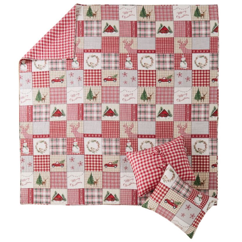 Home For Christmas Twin Quilt Set