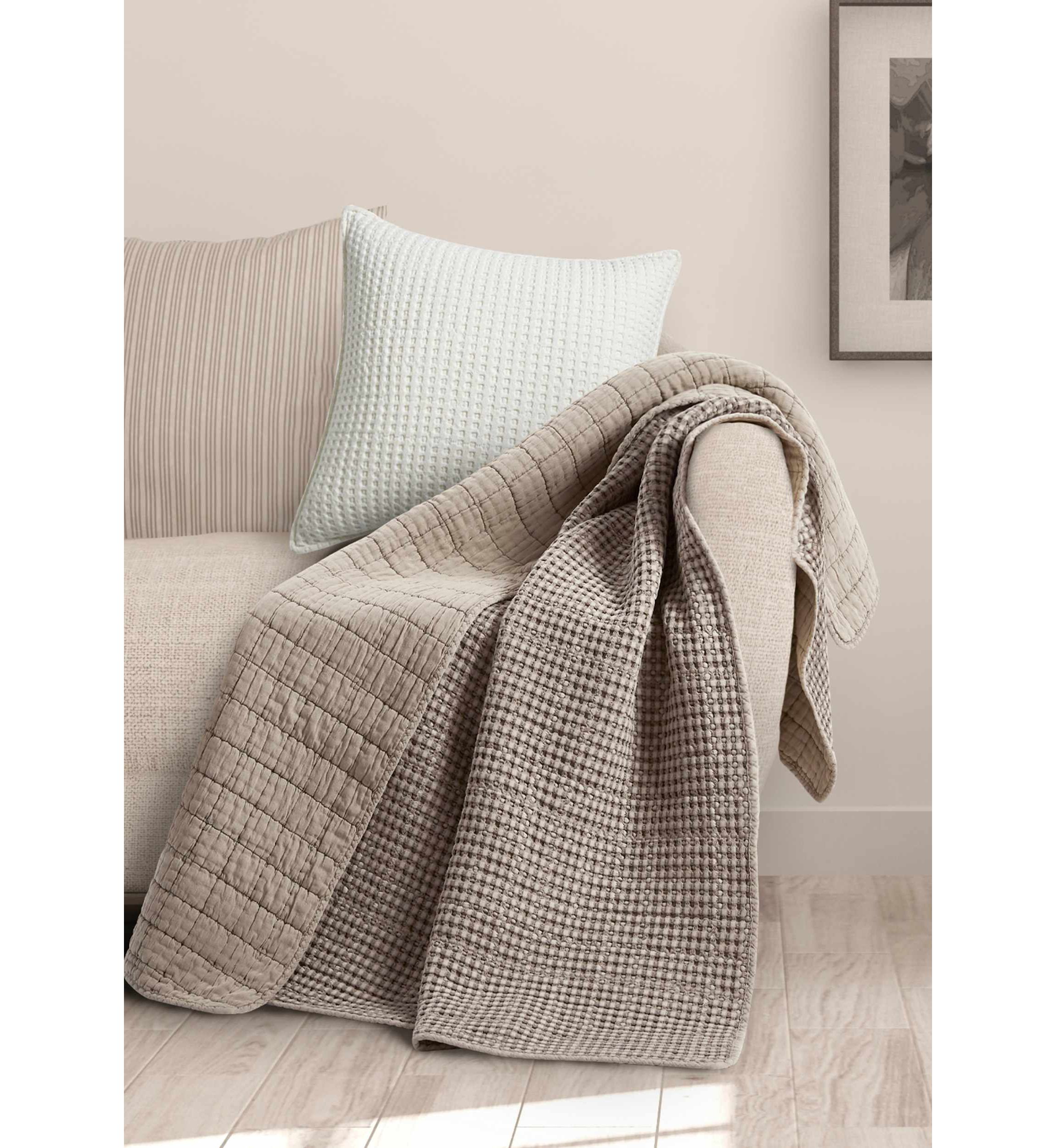 Mills Waffle Quilted Throw