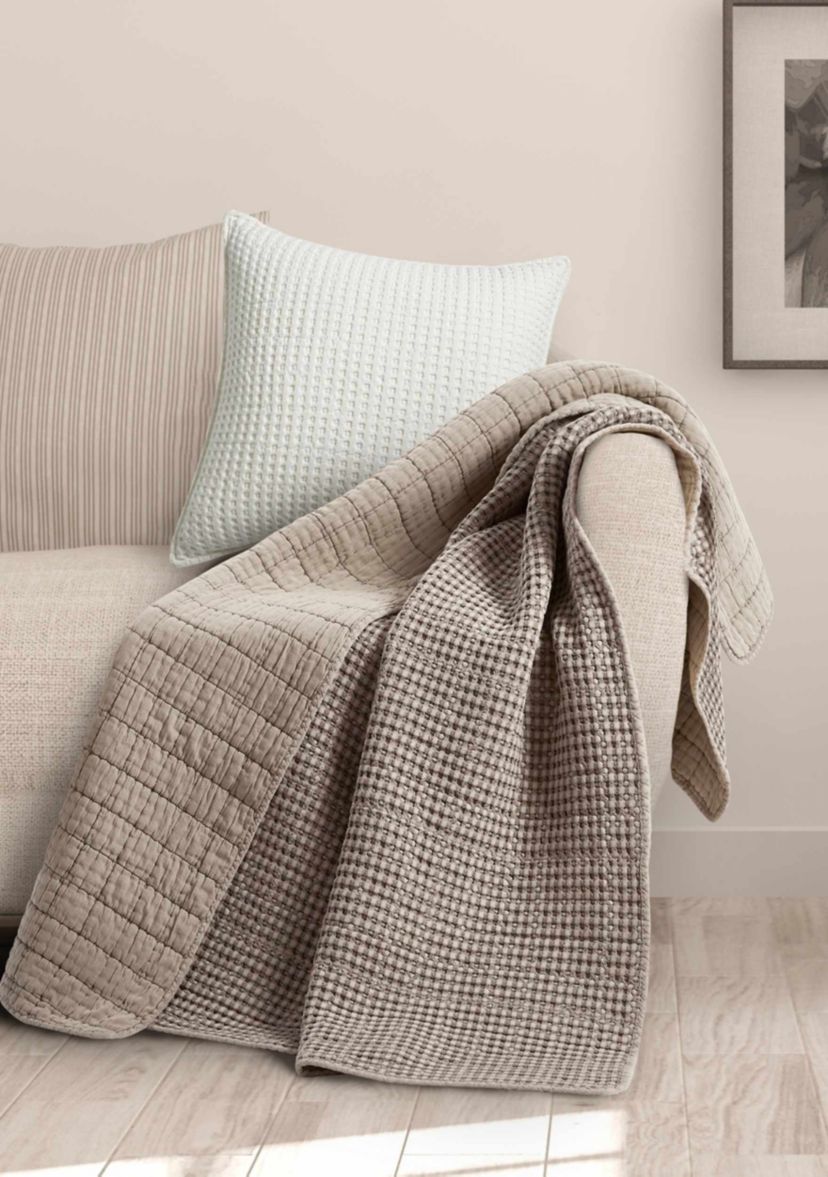Mills Waffle Quilted Throw