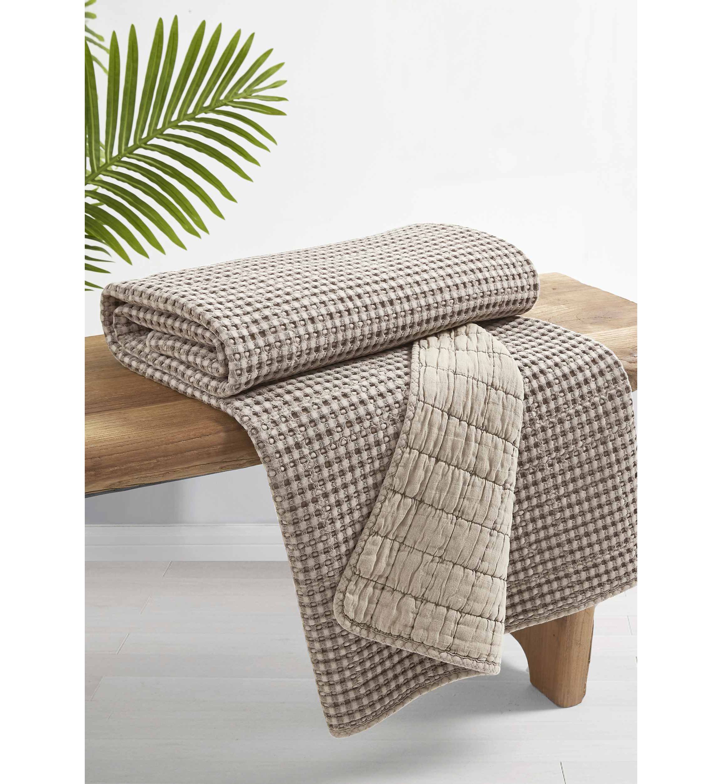 Mills Waffle Quilted Throw