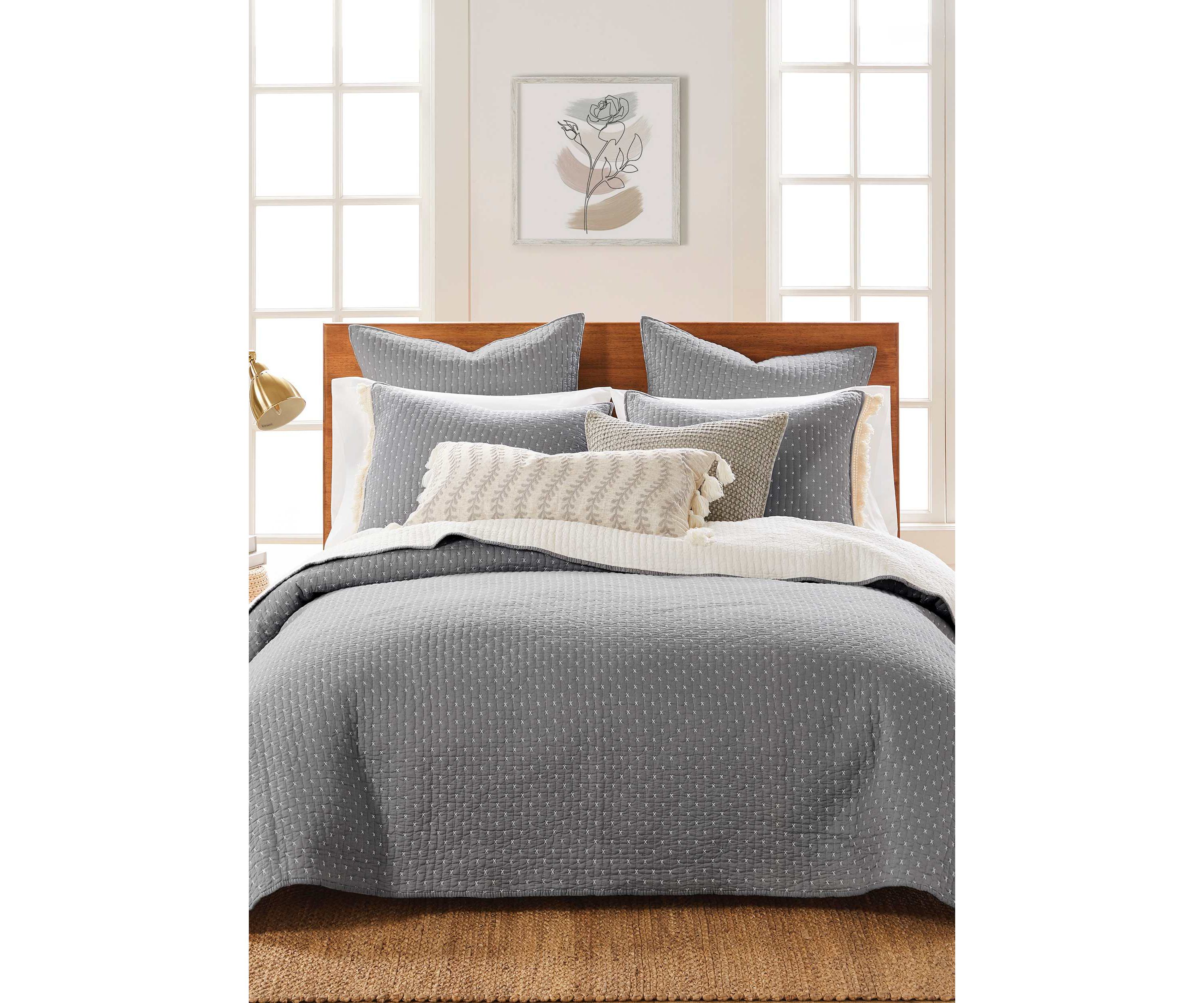 Cross Stitch Euro Sham Set of 2