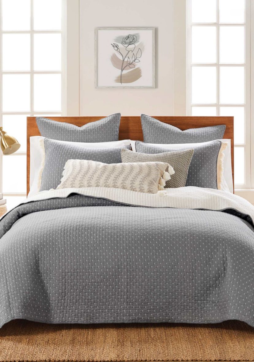 Cross Stitch Euro Sham Set of 2