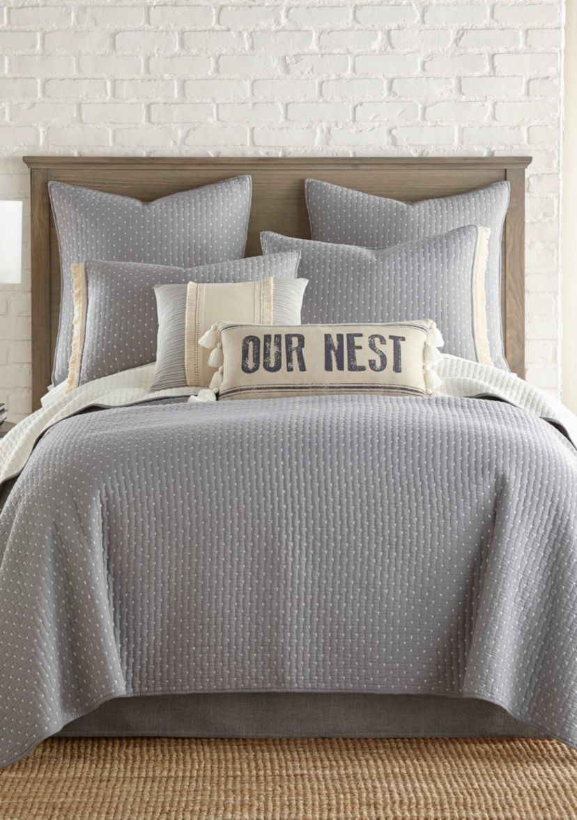 Cross Stitch Euro Sham Set of 2