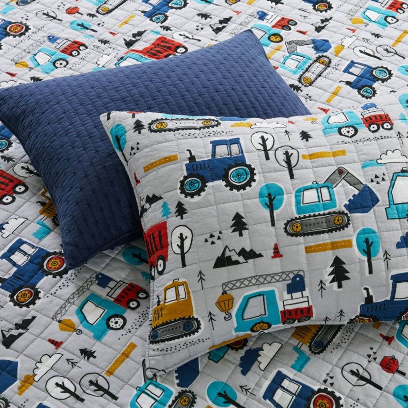 Mod Trucks Twin Quilt Set