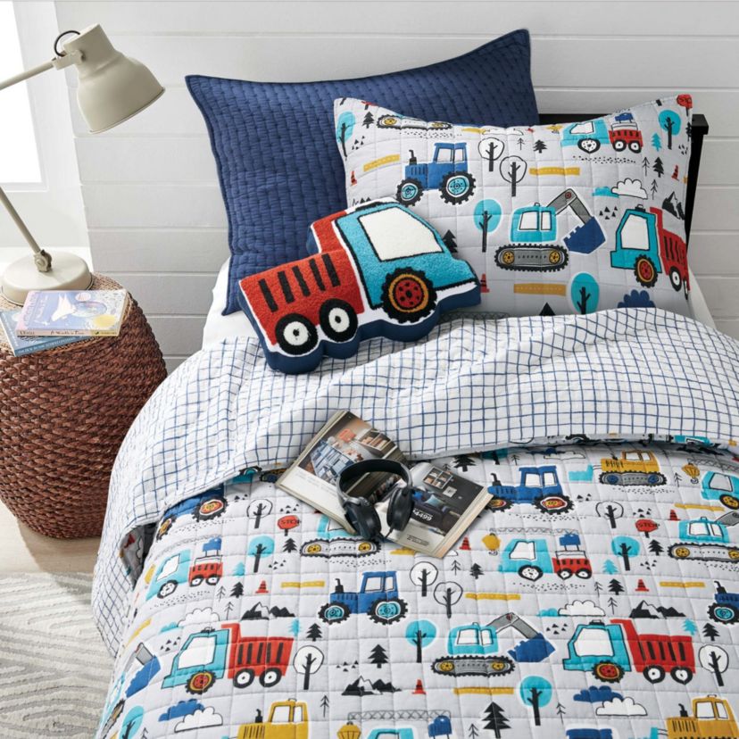 Mod Trucks Twin Quilt Set